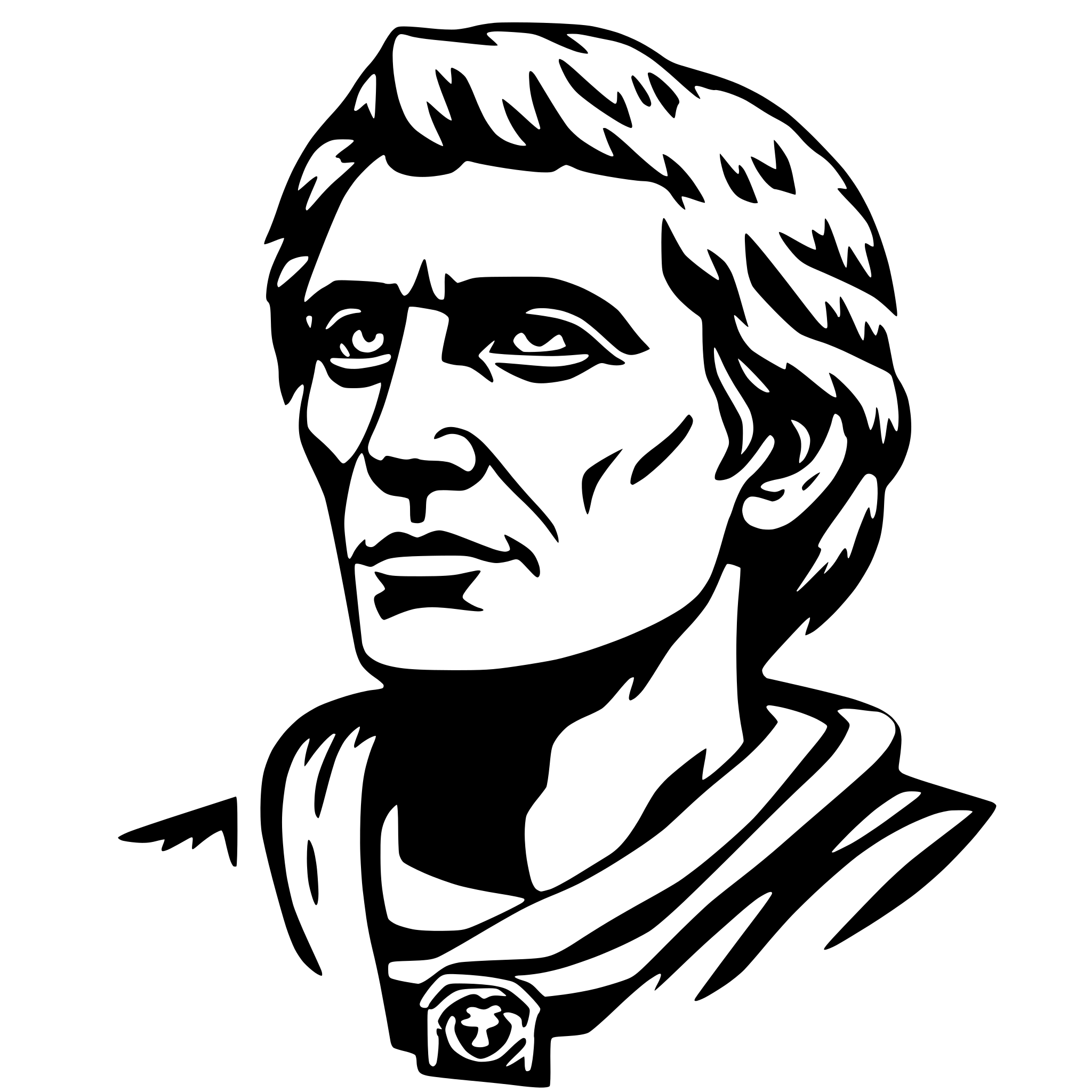 AI-generated SVG of a caesar