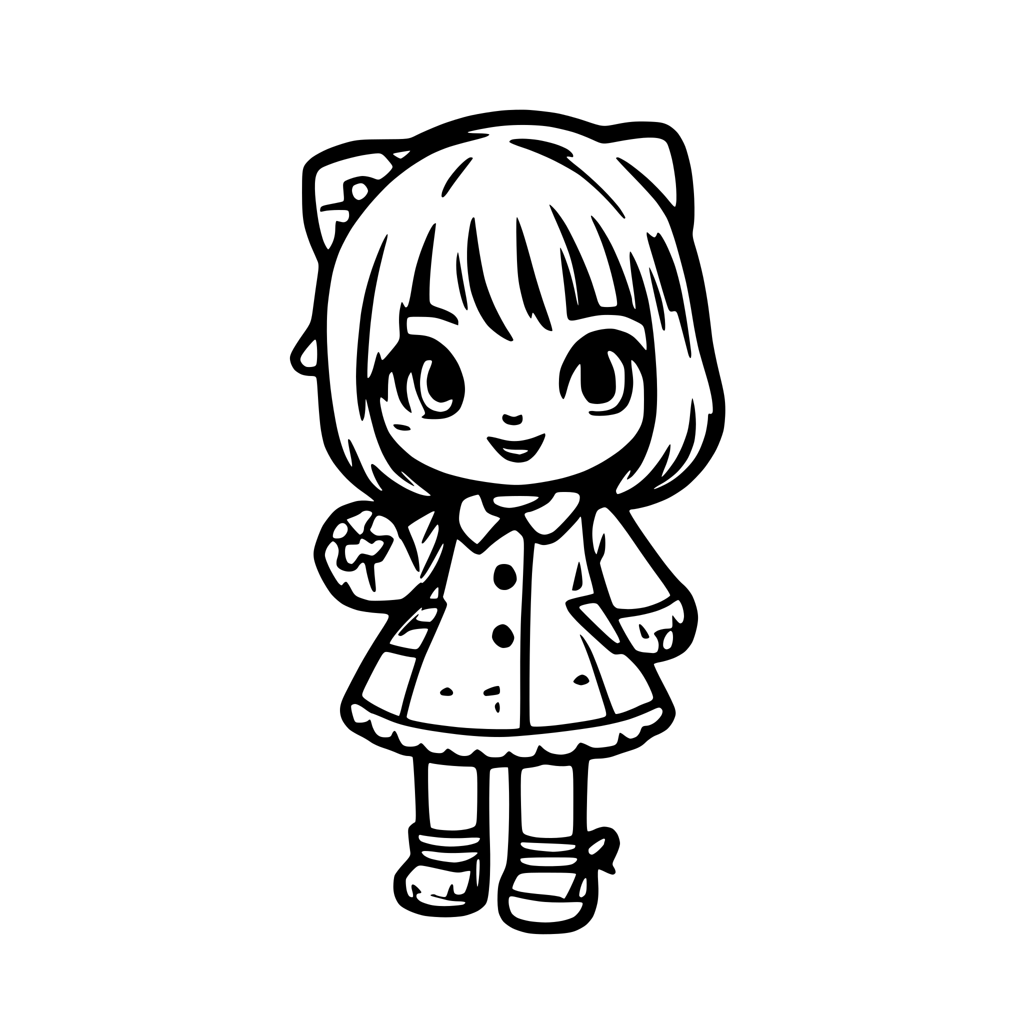 AI-generated SVG of a hello Kitty