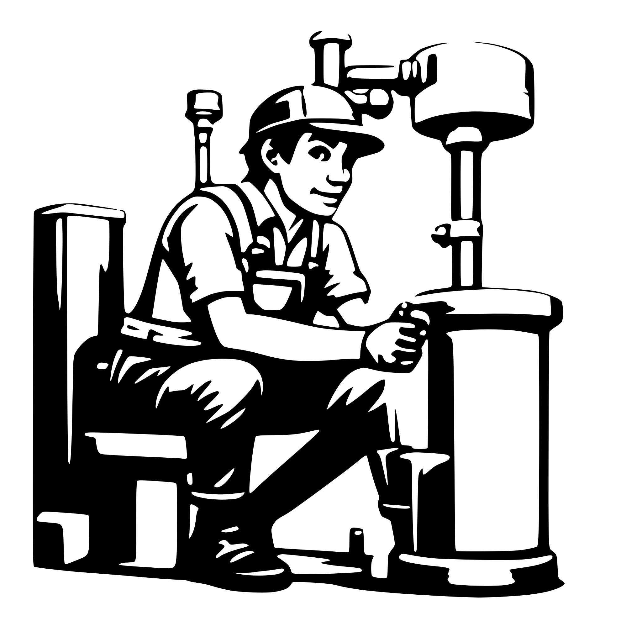 AI-generated SVG of a Plumber
