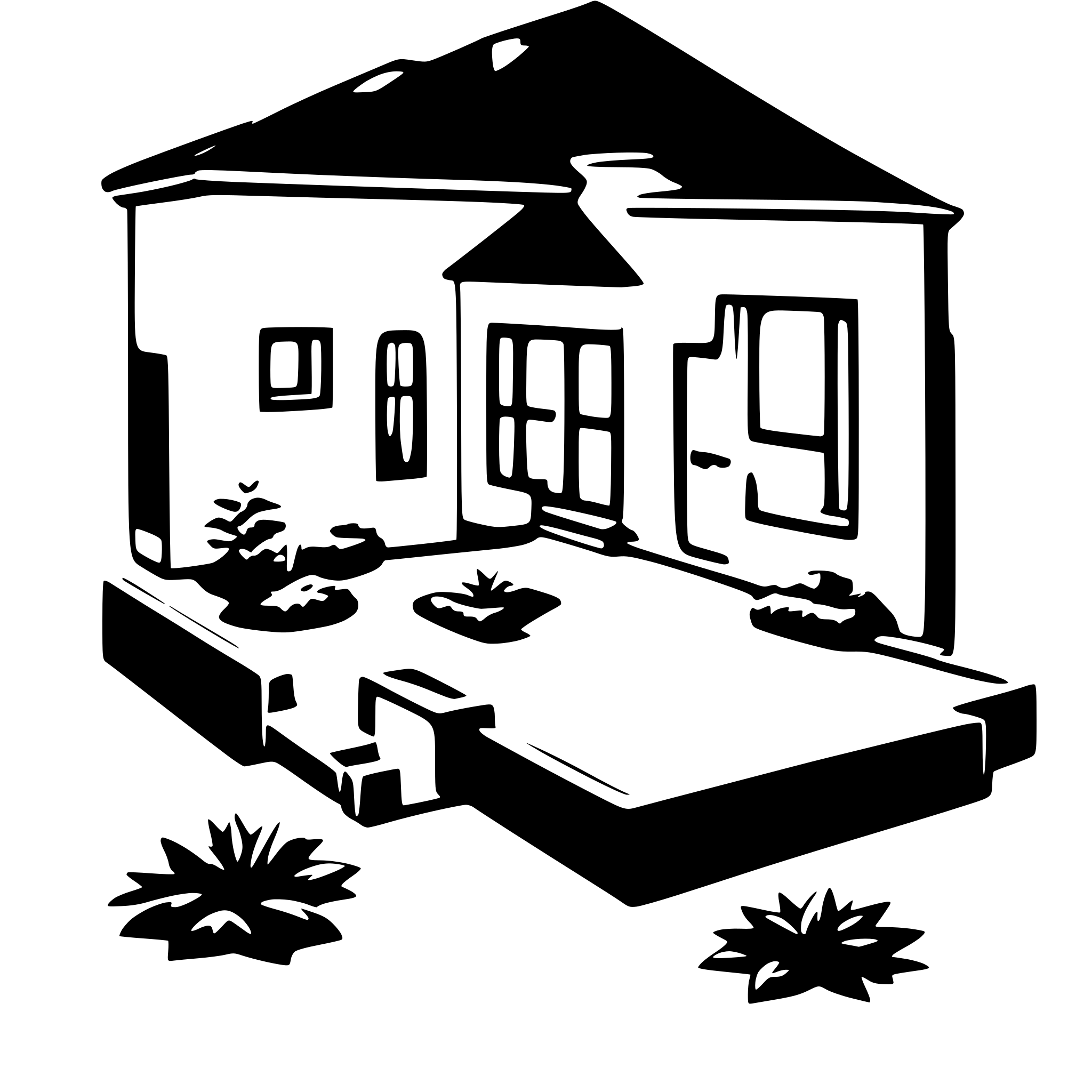 AI-generated SVG of a house floor plan