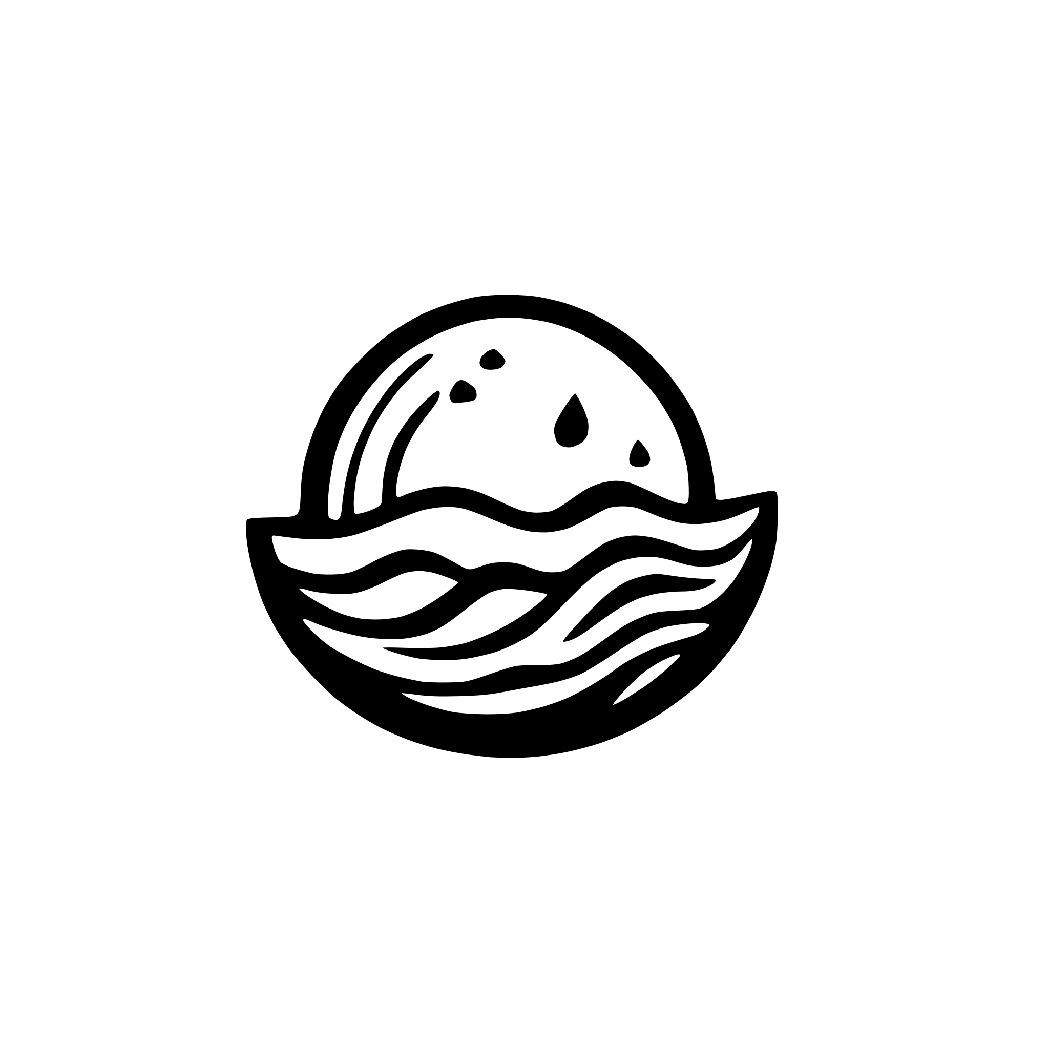 AI-generated SVG of a waves looks like drops