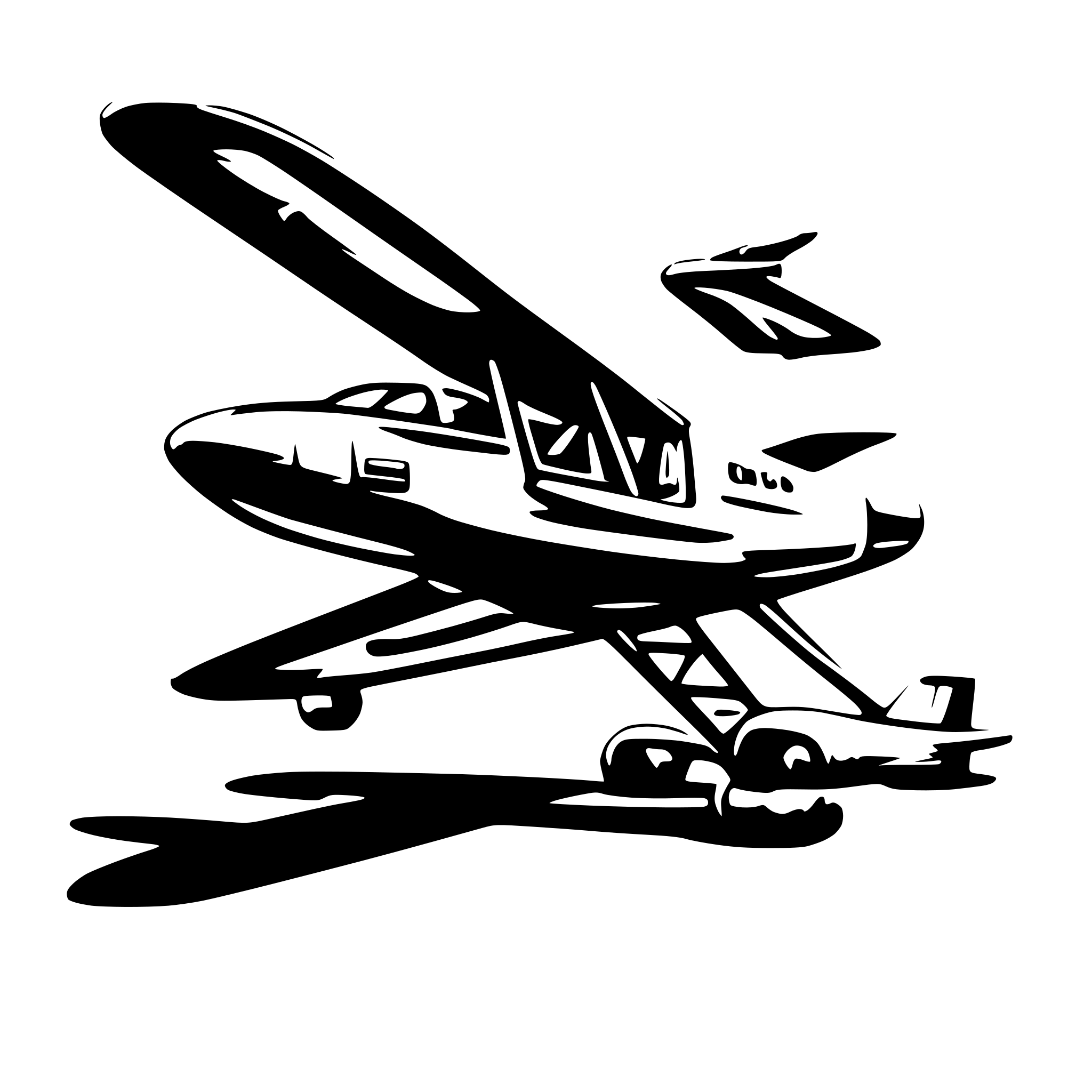 AI-generated SVG of 'glider plane'