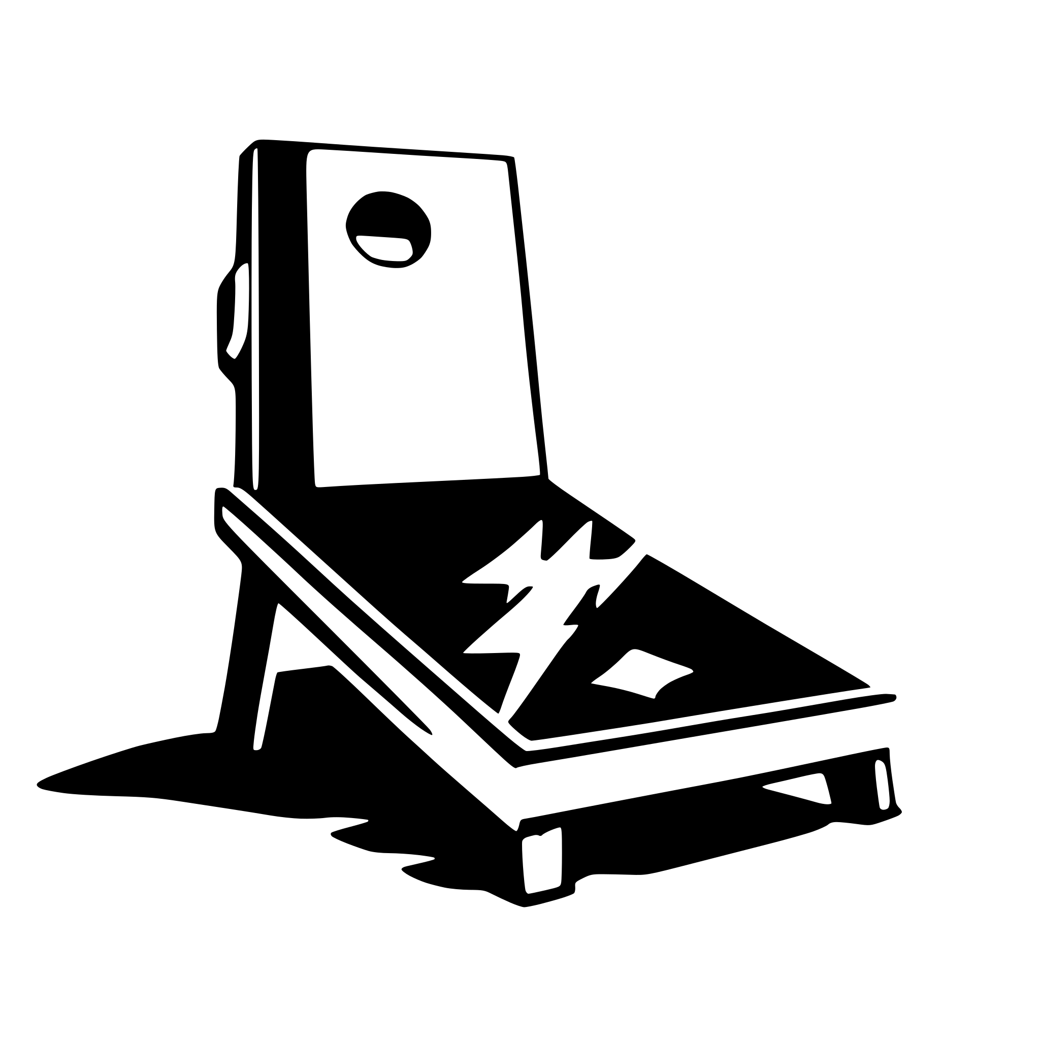 AI-generated SVG of a competition cornhole