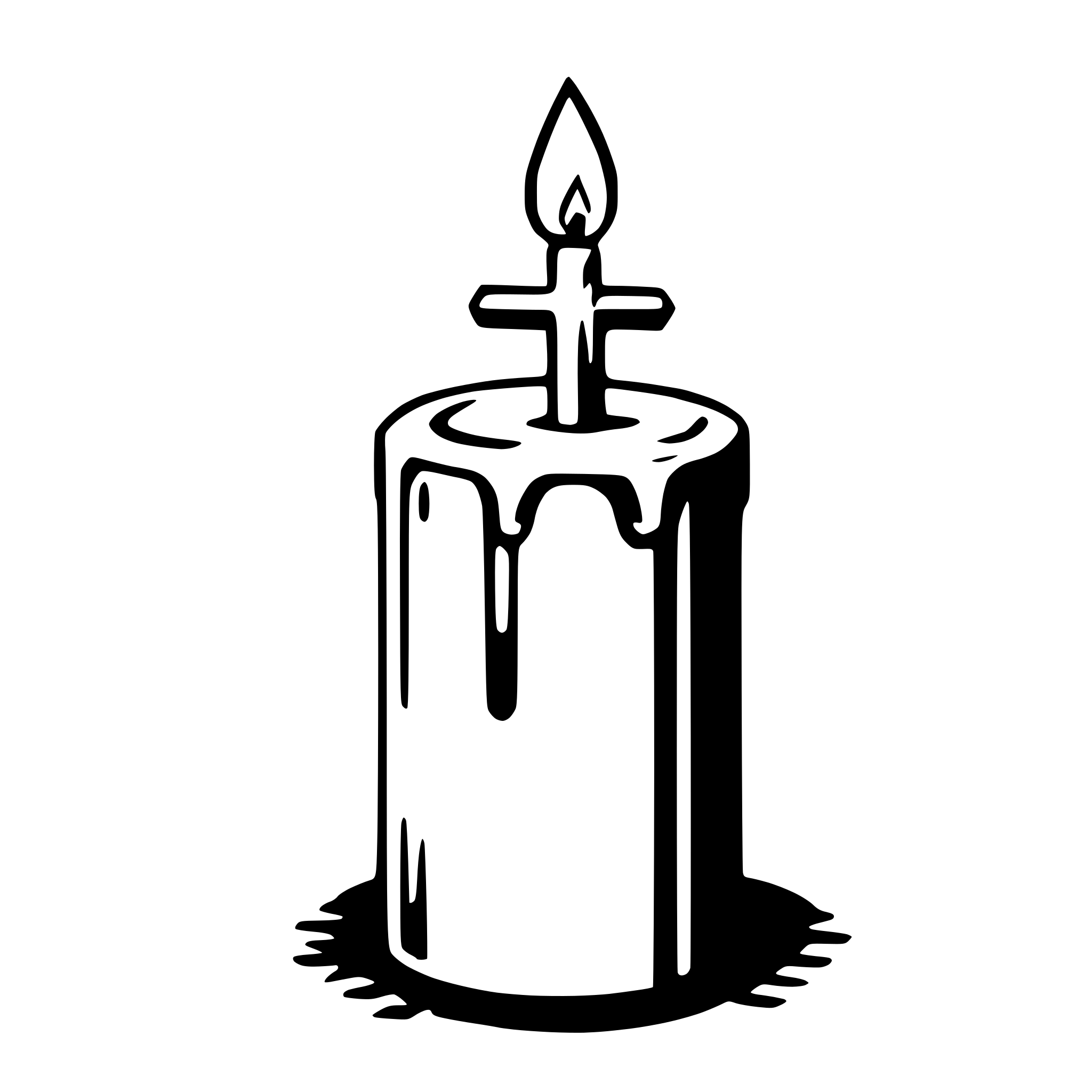 AI-generated SVG of 'easter candle'