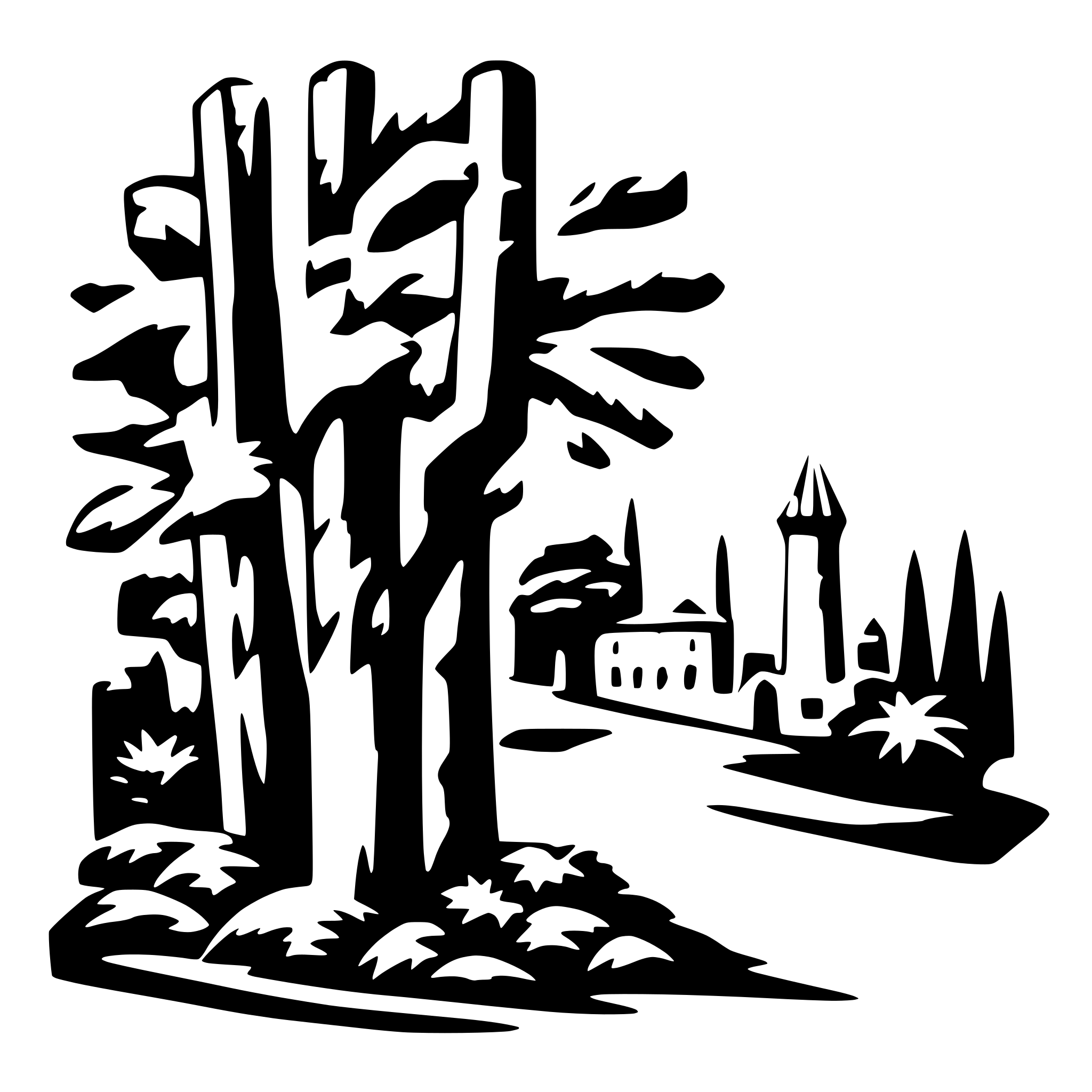 AI-generated SVG of a самурай вид сбоку