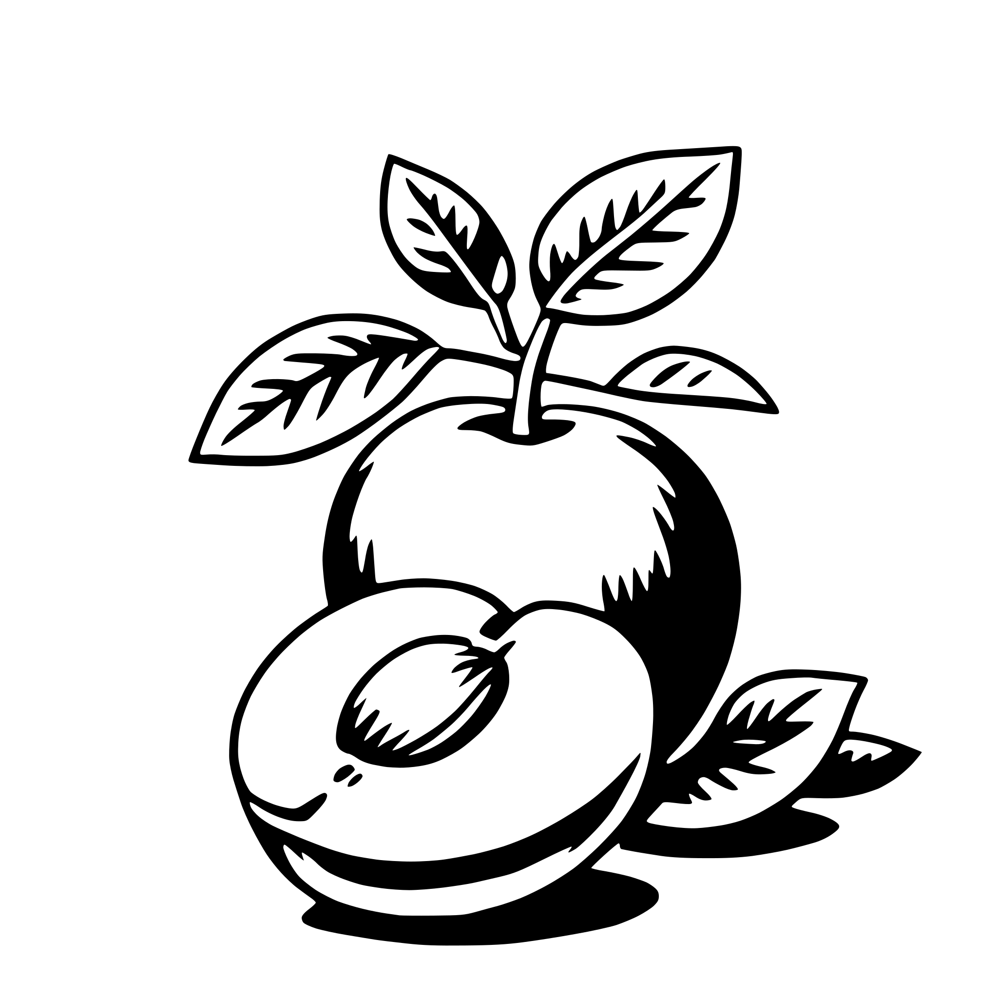 AI-generated SVG of 'apricot'