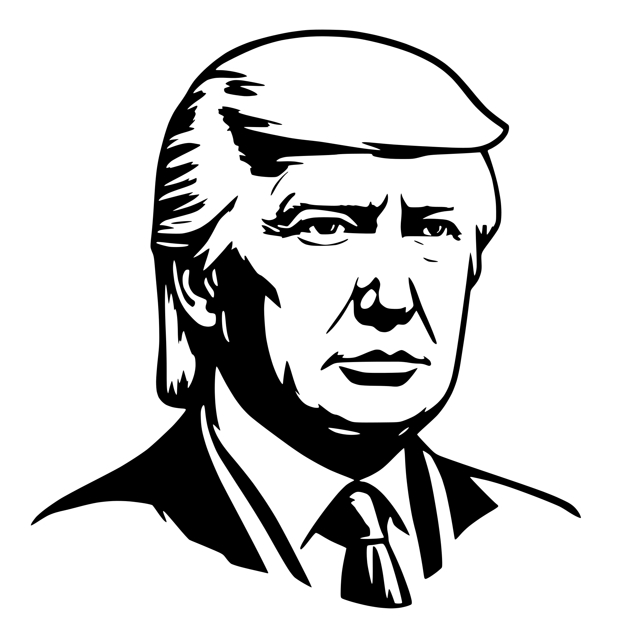 AI-generated SVG of 'donald trump'