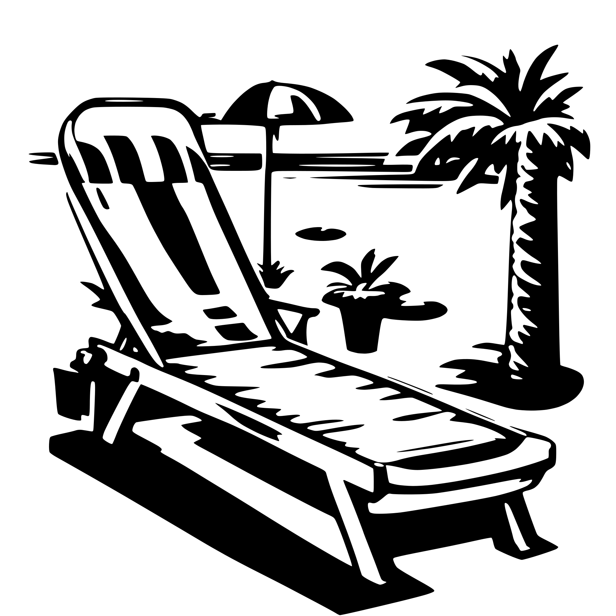 AI-generated SVG of 'make me simple sunbed'