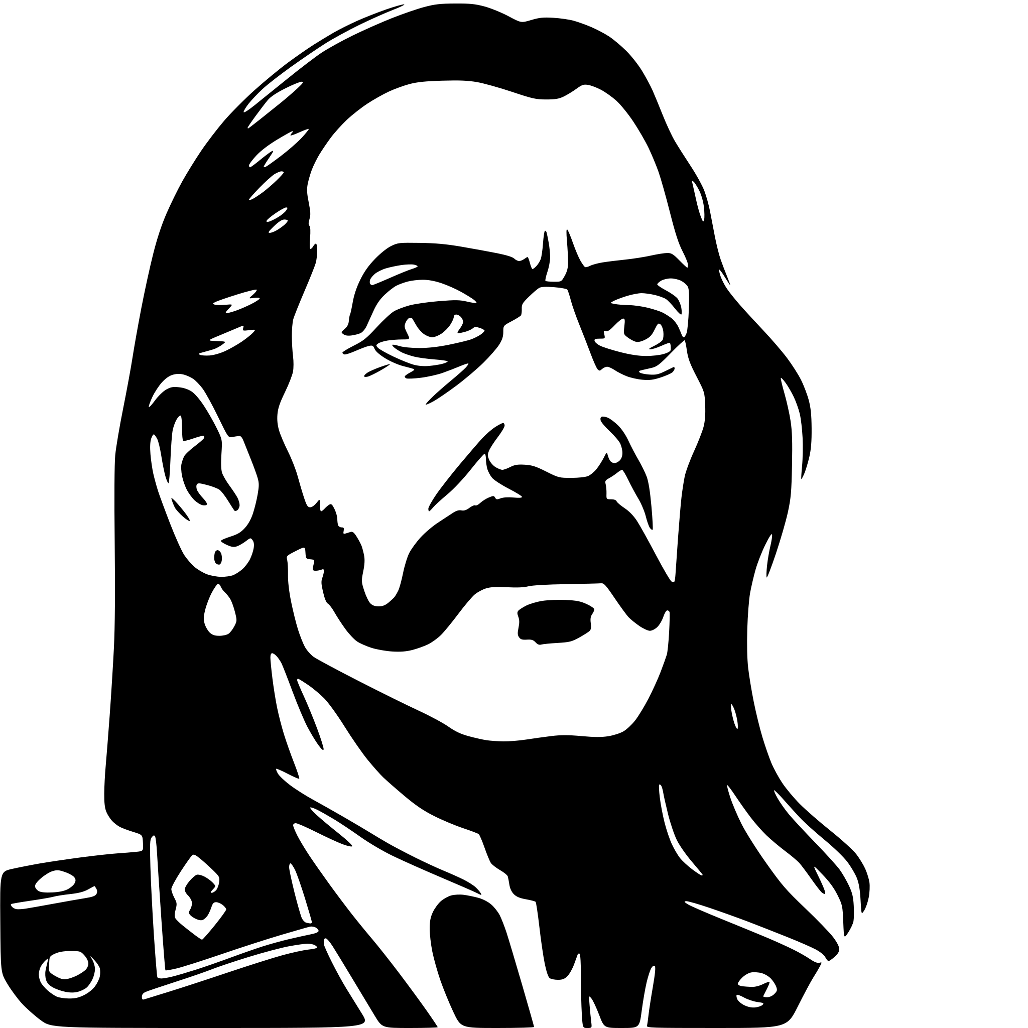 AI-generated SVG of 'lemmy kilmister'