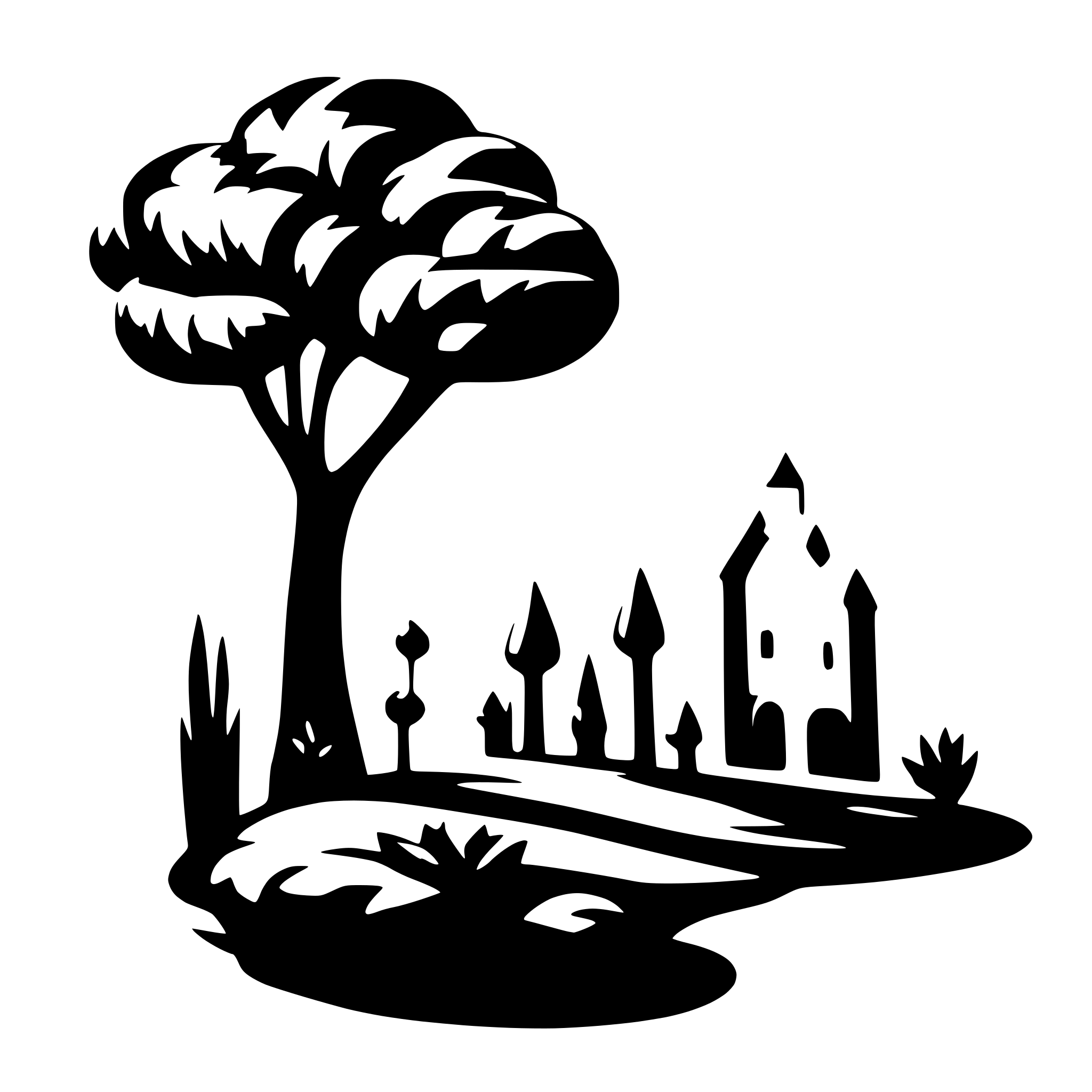 AI-generated SVG of 'حسابات تواصل اجتماعي'