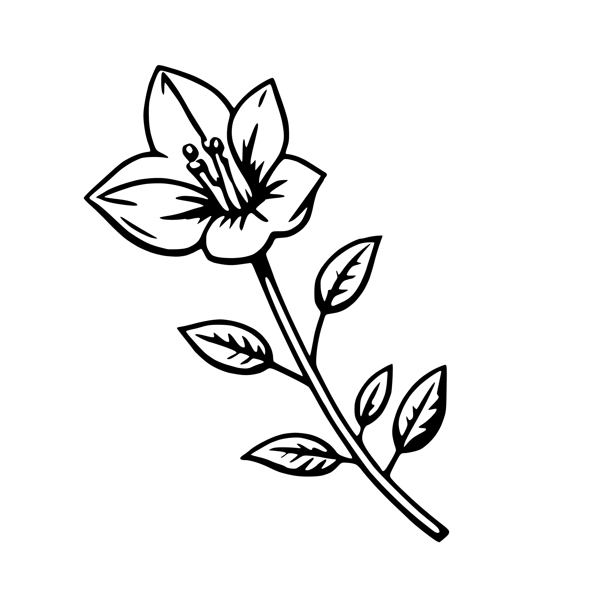 AI-generated SVG of a bellflower