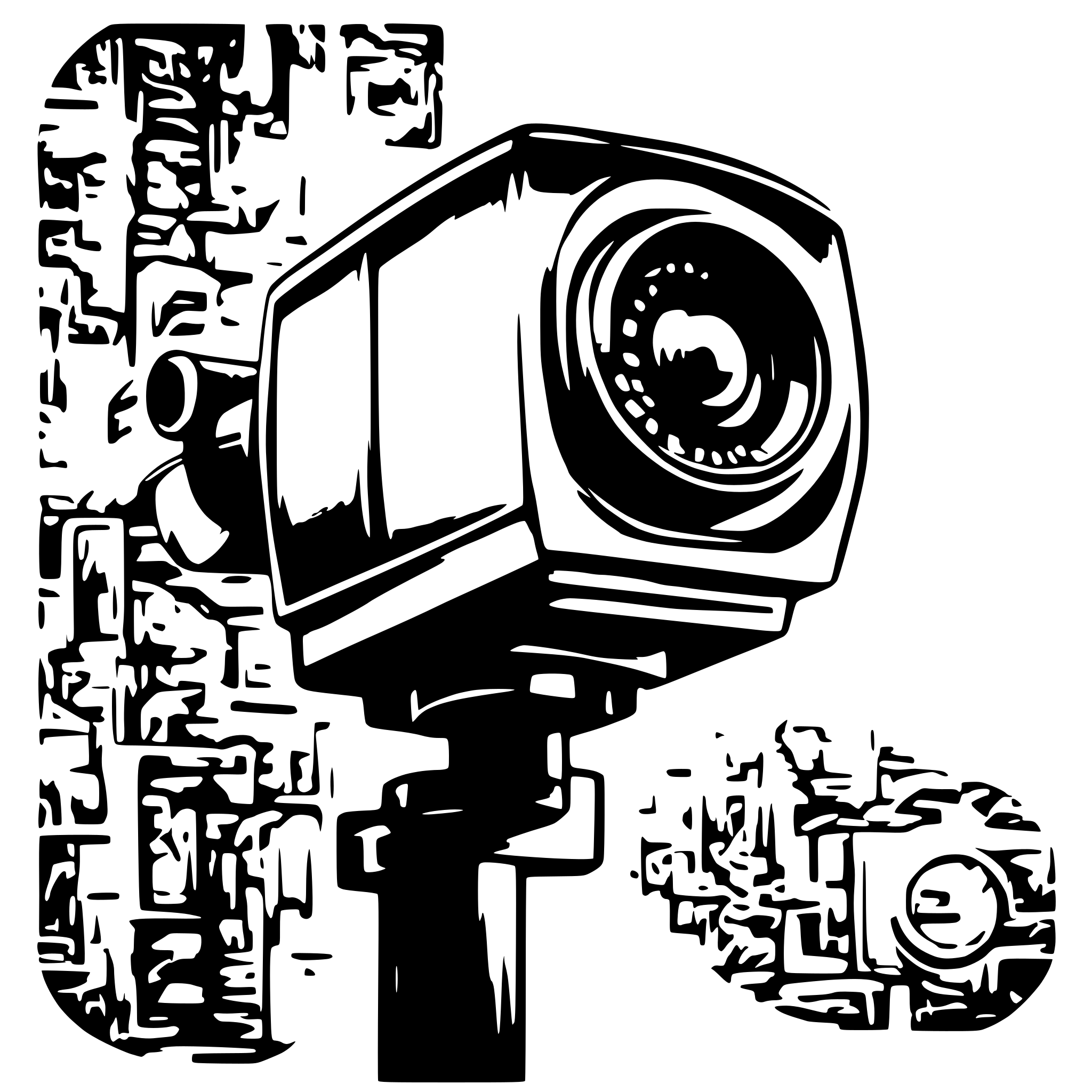 AI-generated SVG of 'video surveillance camera'