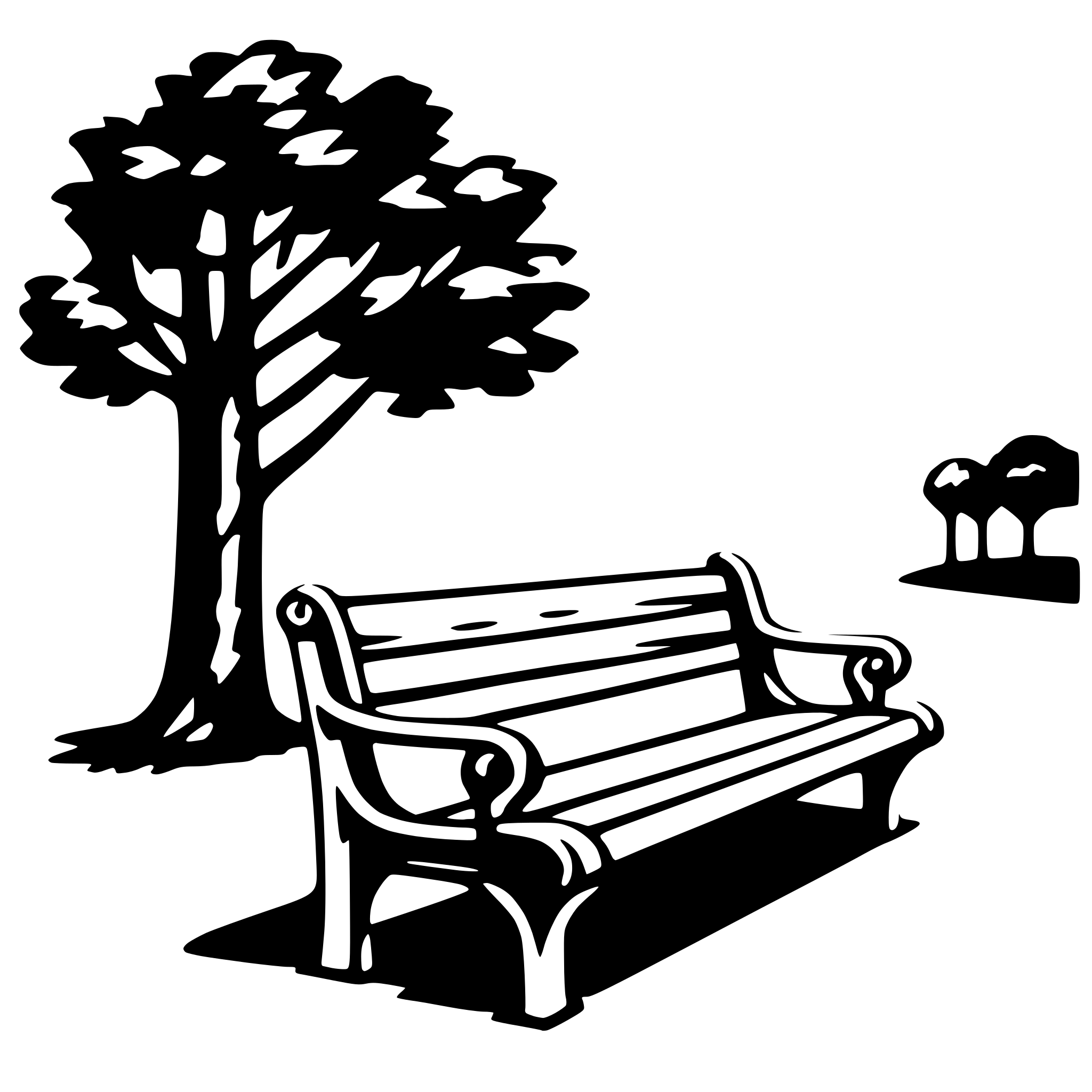 AI-generated SVG of 'park bench'