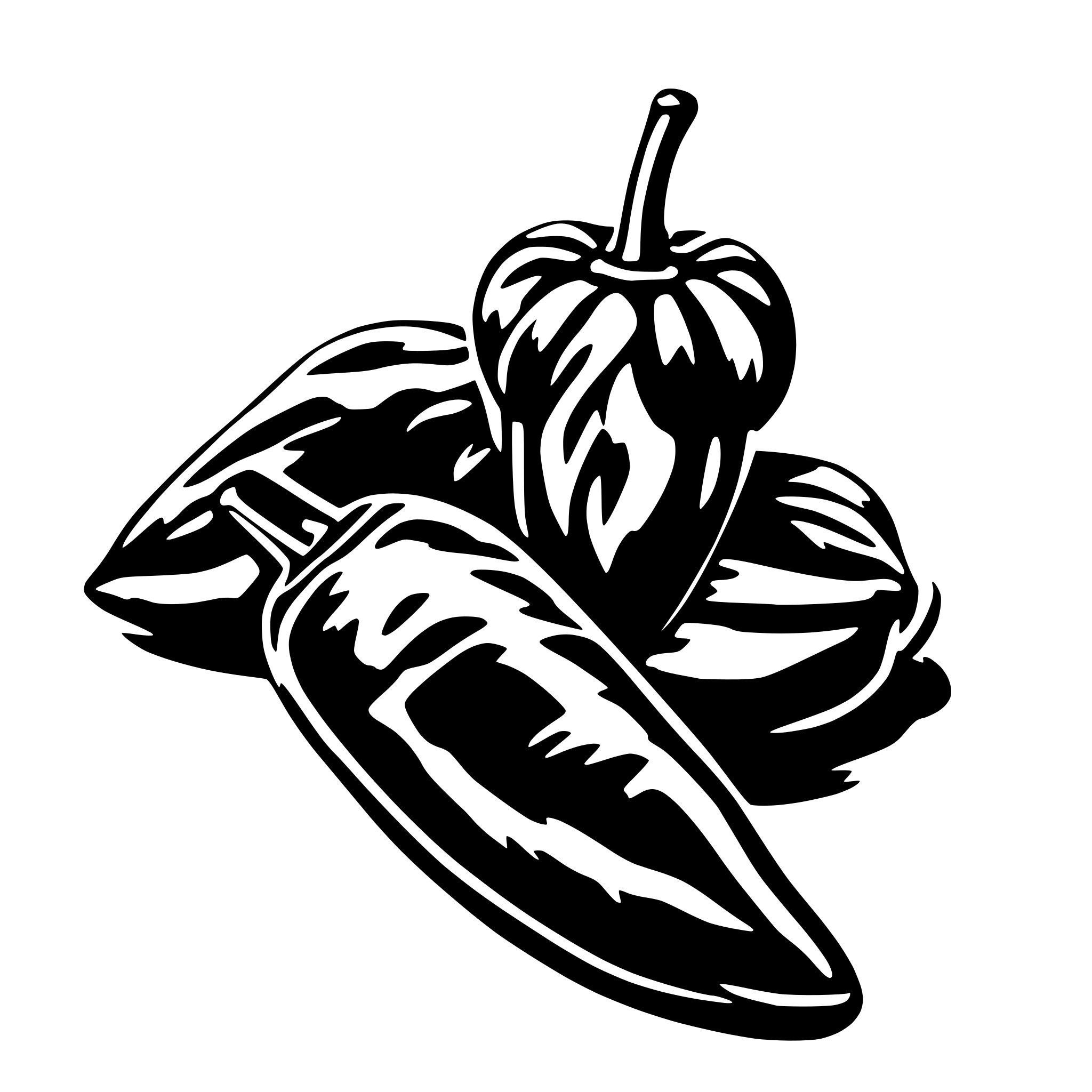 AI-generated SVG of 'chili'
