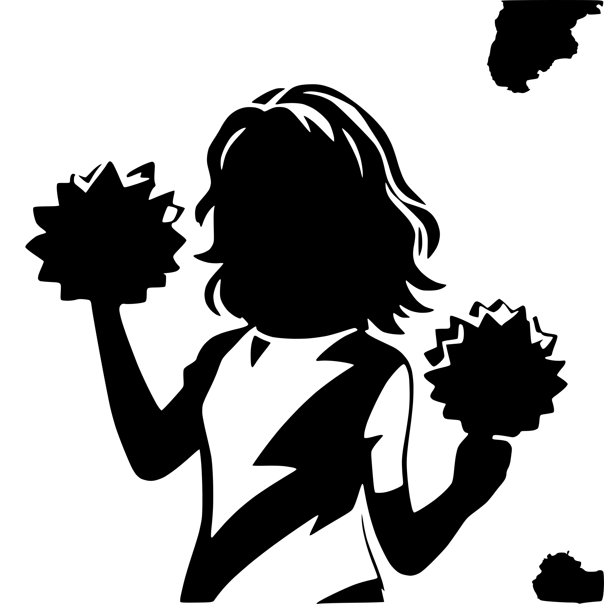 AI-generated SVG of a cheerleader pom poms