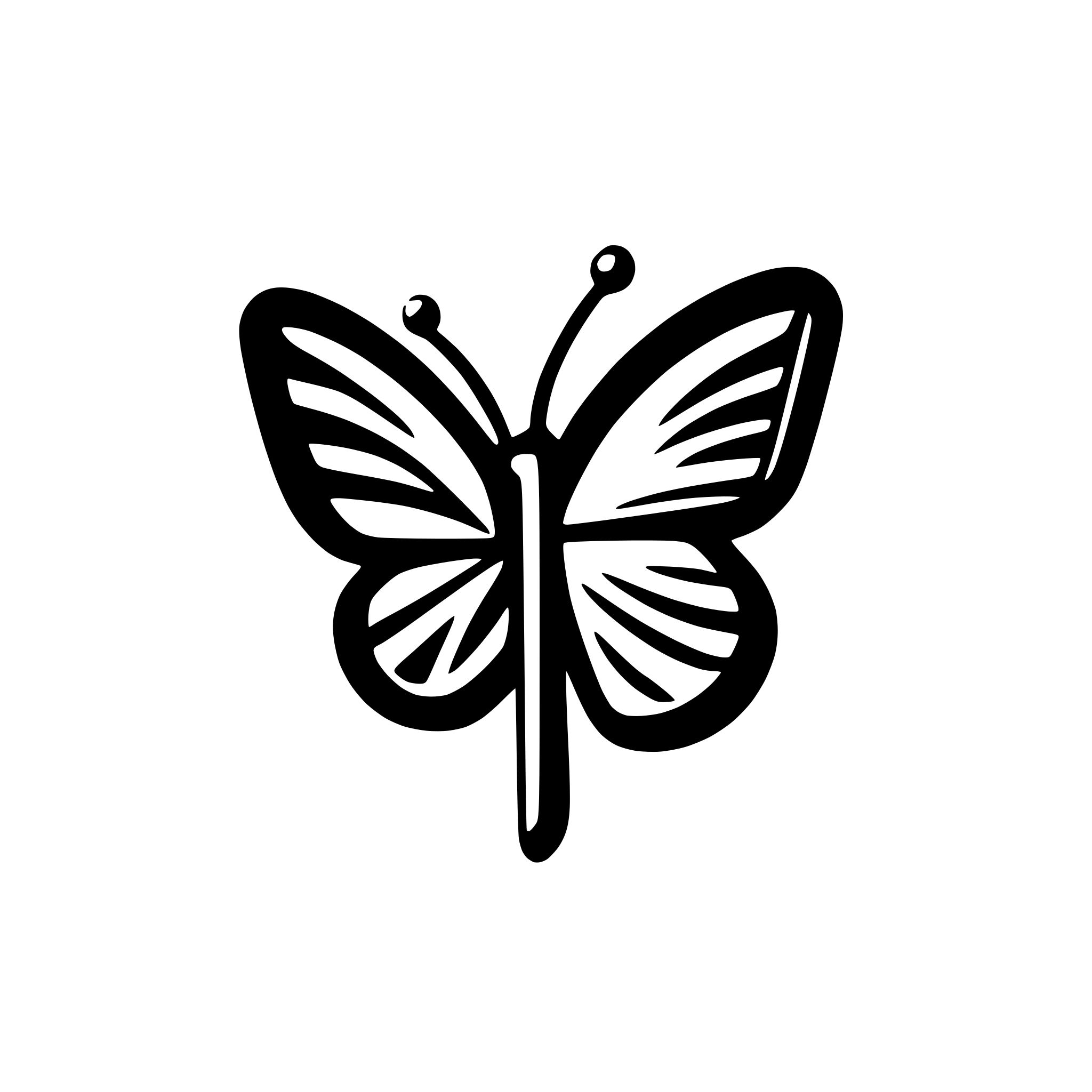 AI-generated SVG of 'minimum lines sharp angles butterfly'