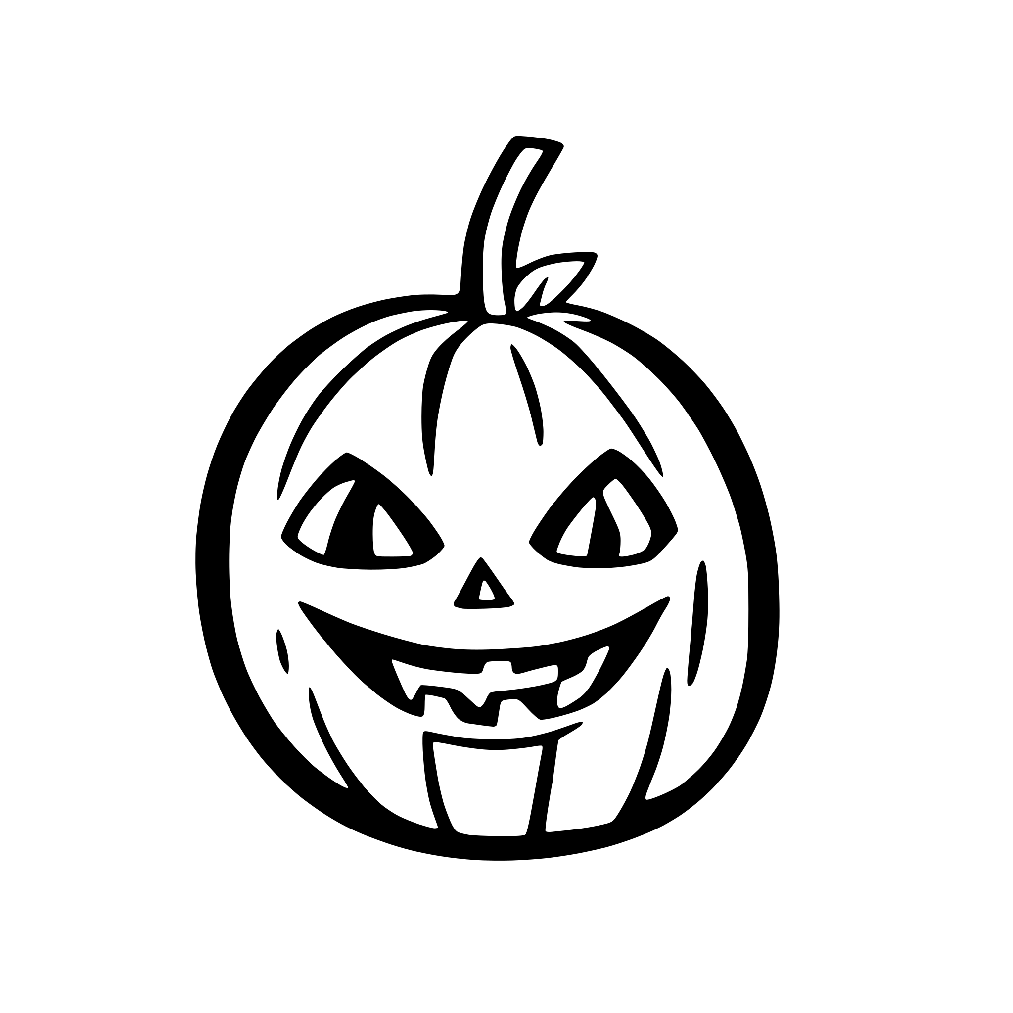 AI-generated SVG of 'a halloween pumpkin'