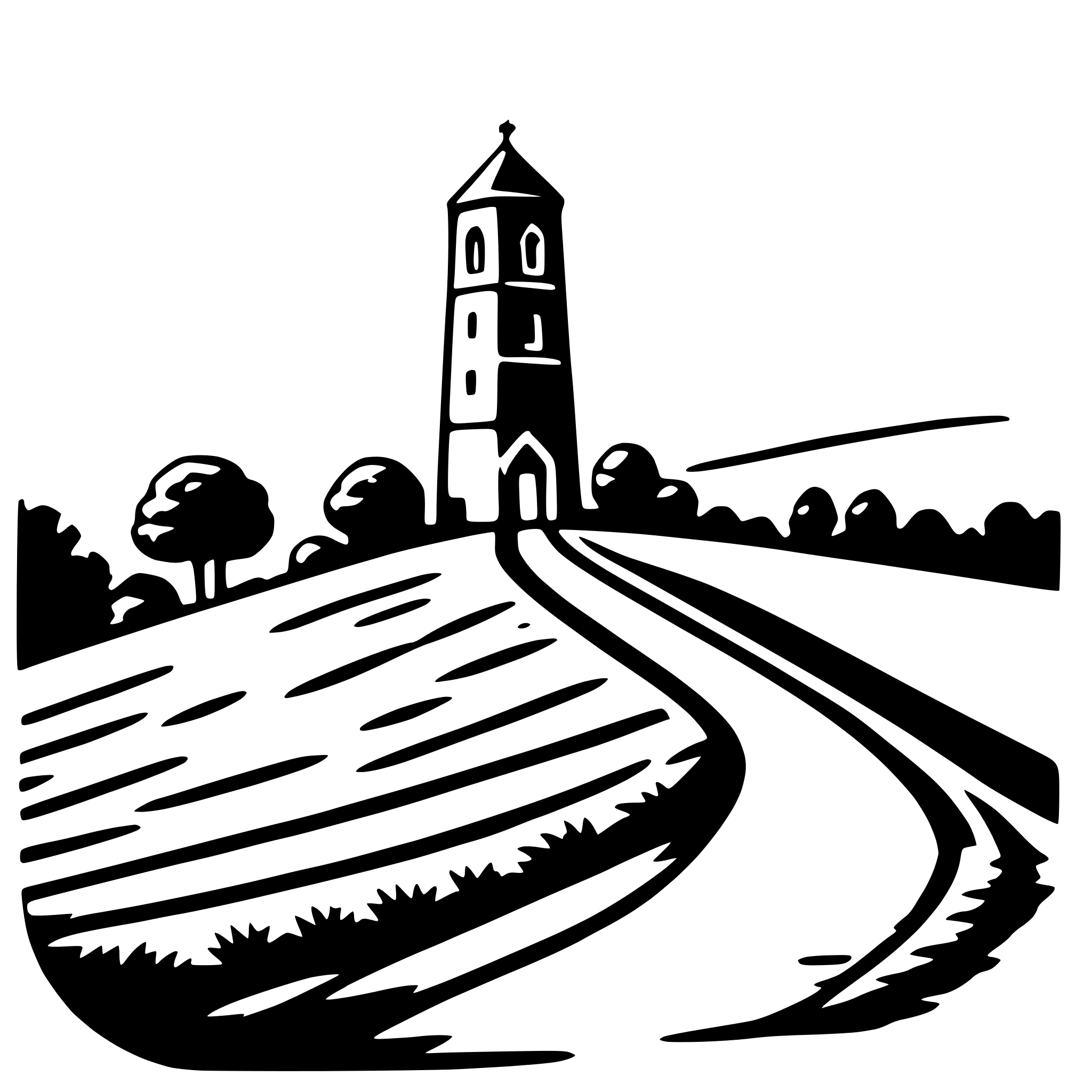 AI-generated SVG of 'glastonbury tor'