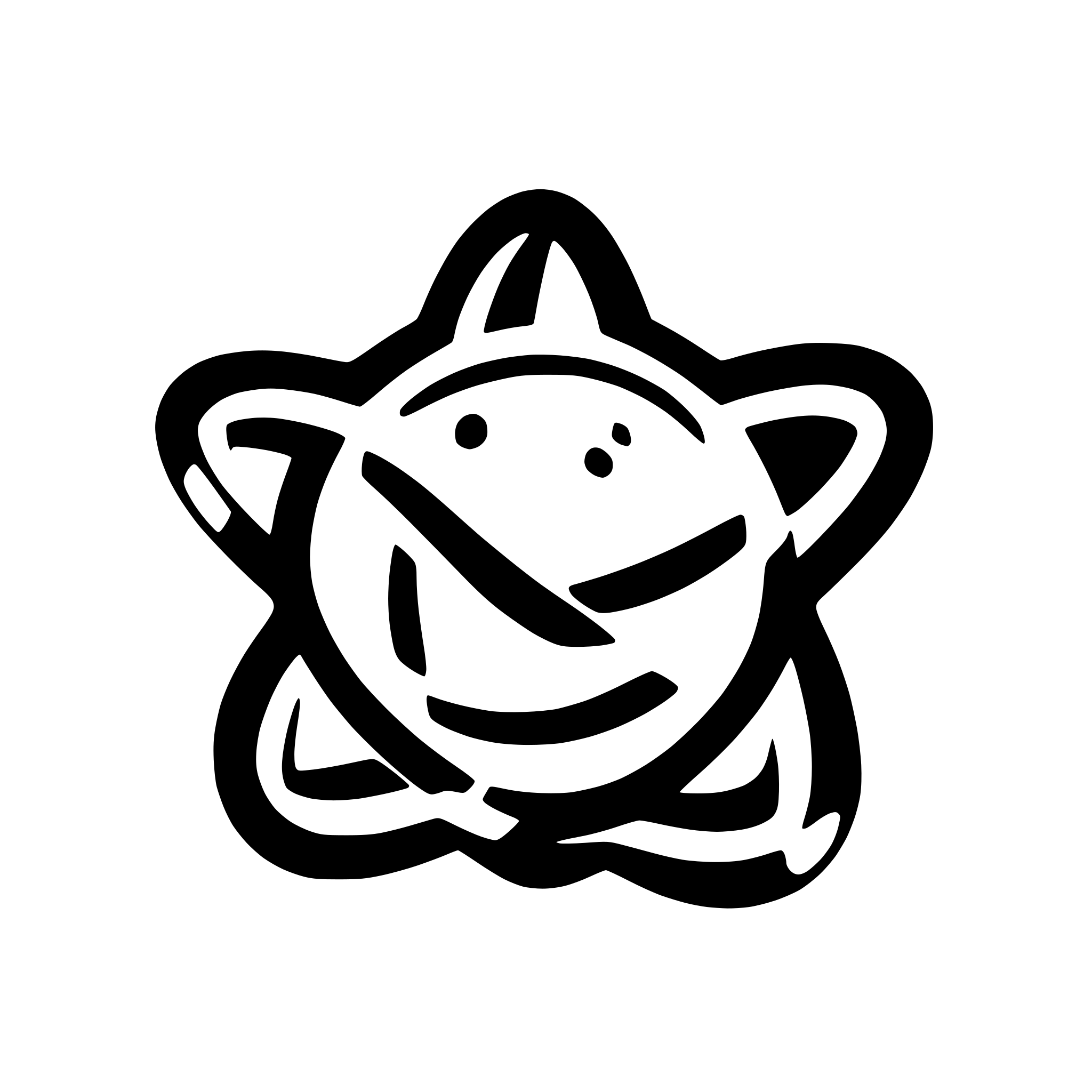 AI-generated SVG of a simple atom