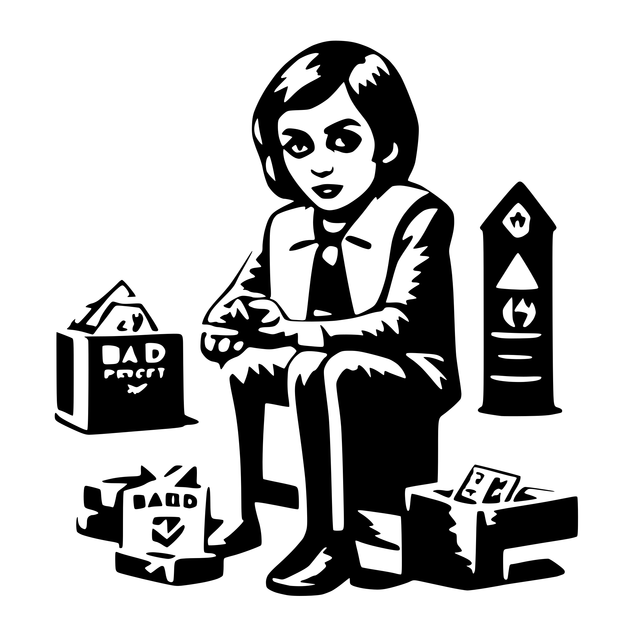 AI-generated SVG of 'bad profit'
