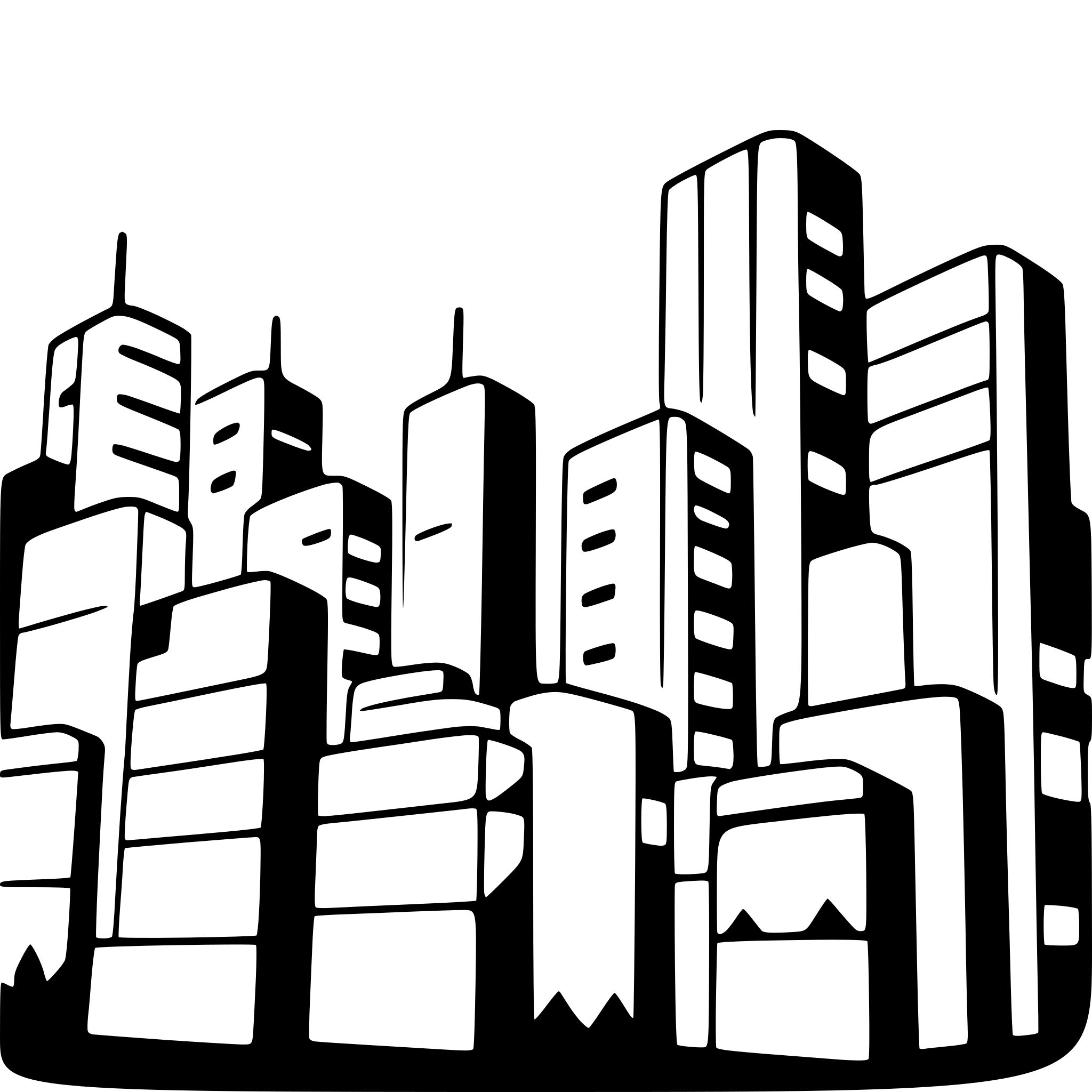 AI-generated SVG of 'abstract city skyline at night'