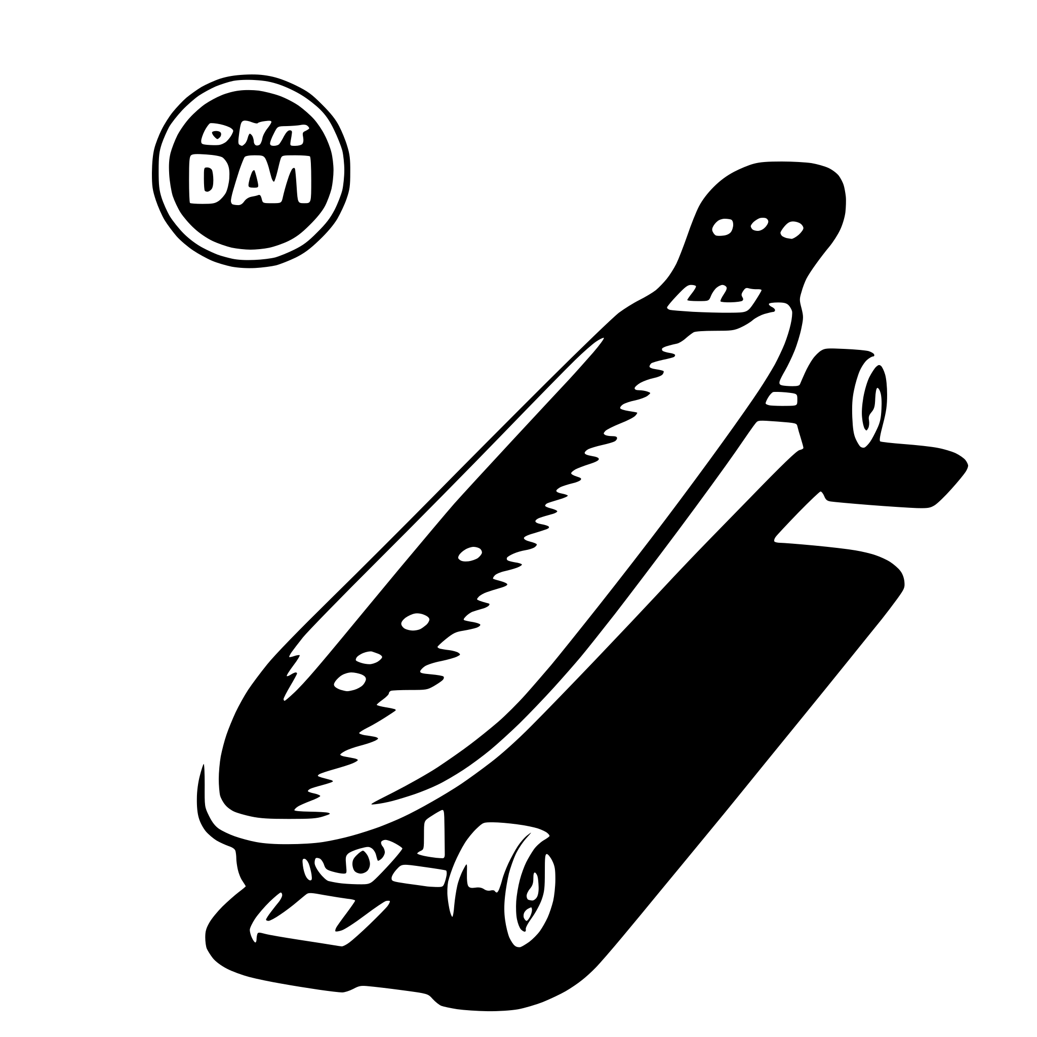 AI-generated SVG of a skateboard