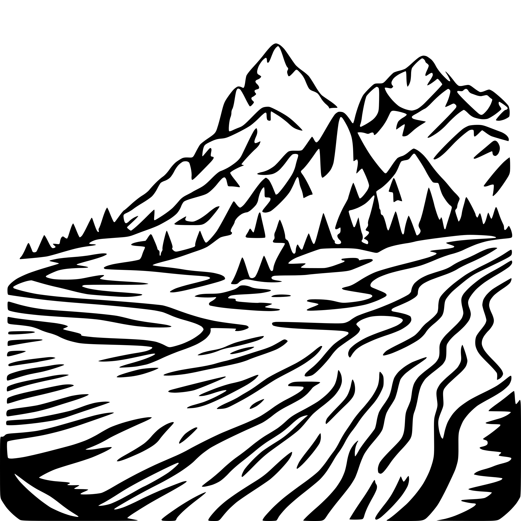 AI-generated SVG of 'A symmetrical topographic pattern'