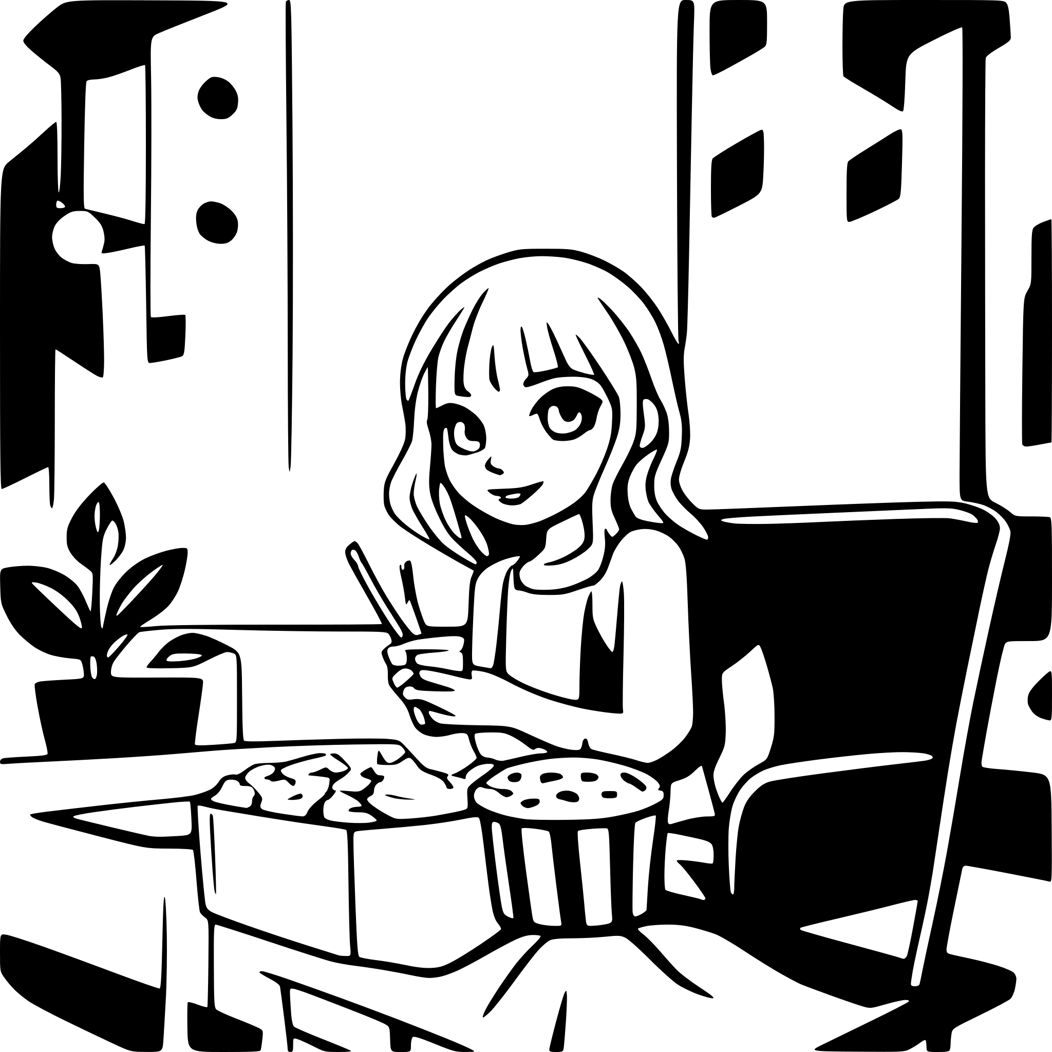 AI-generated SVG of a Movie Night at home