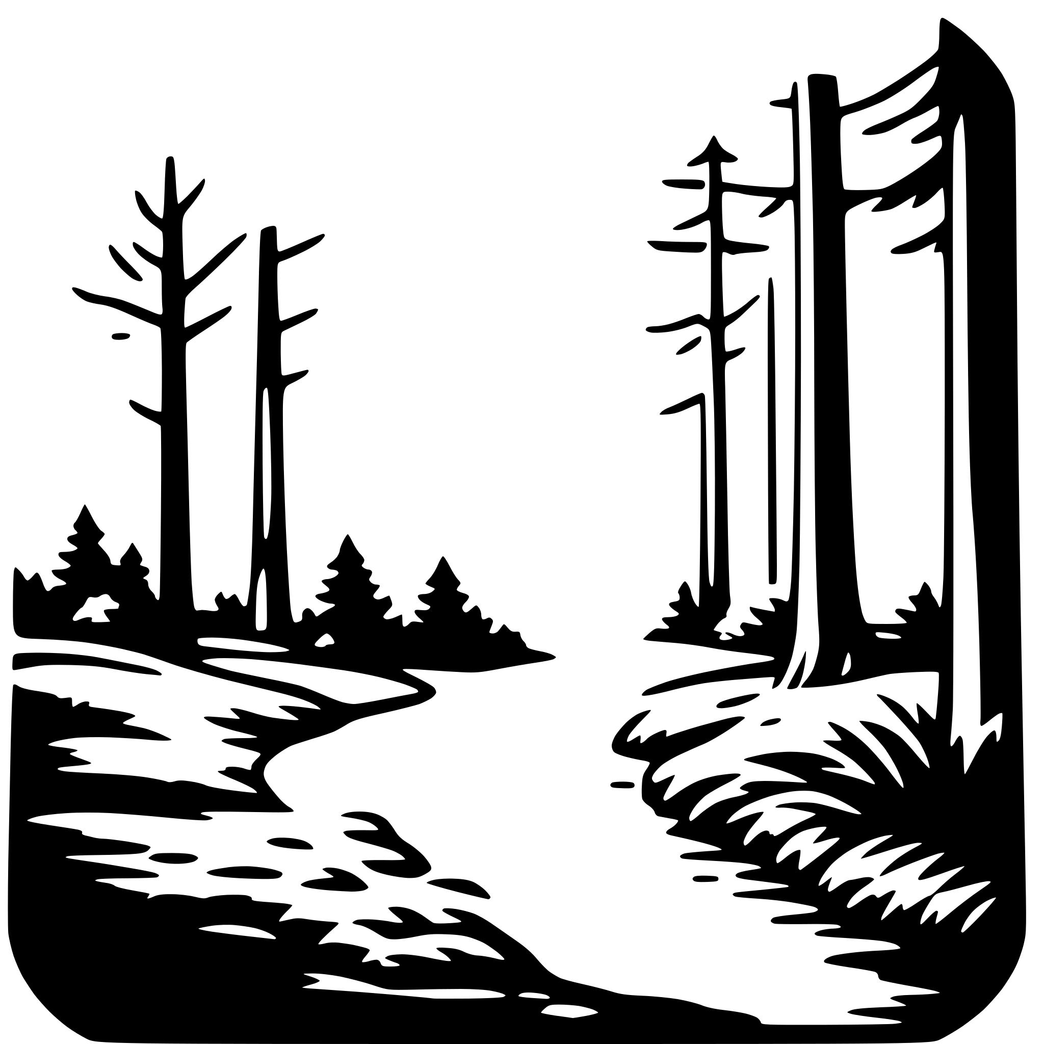 AI-generated SVG of a forest exploration