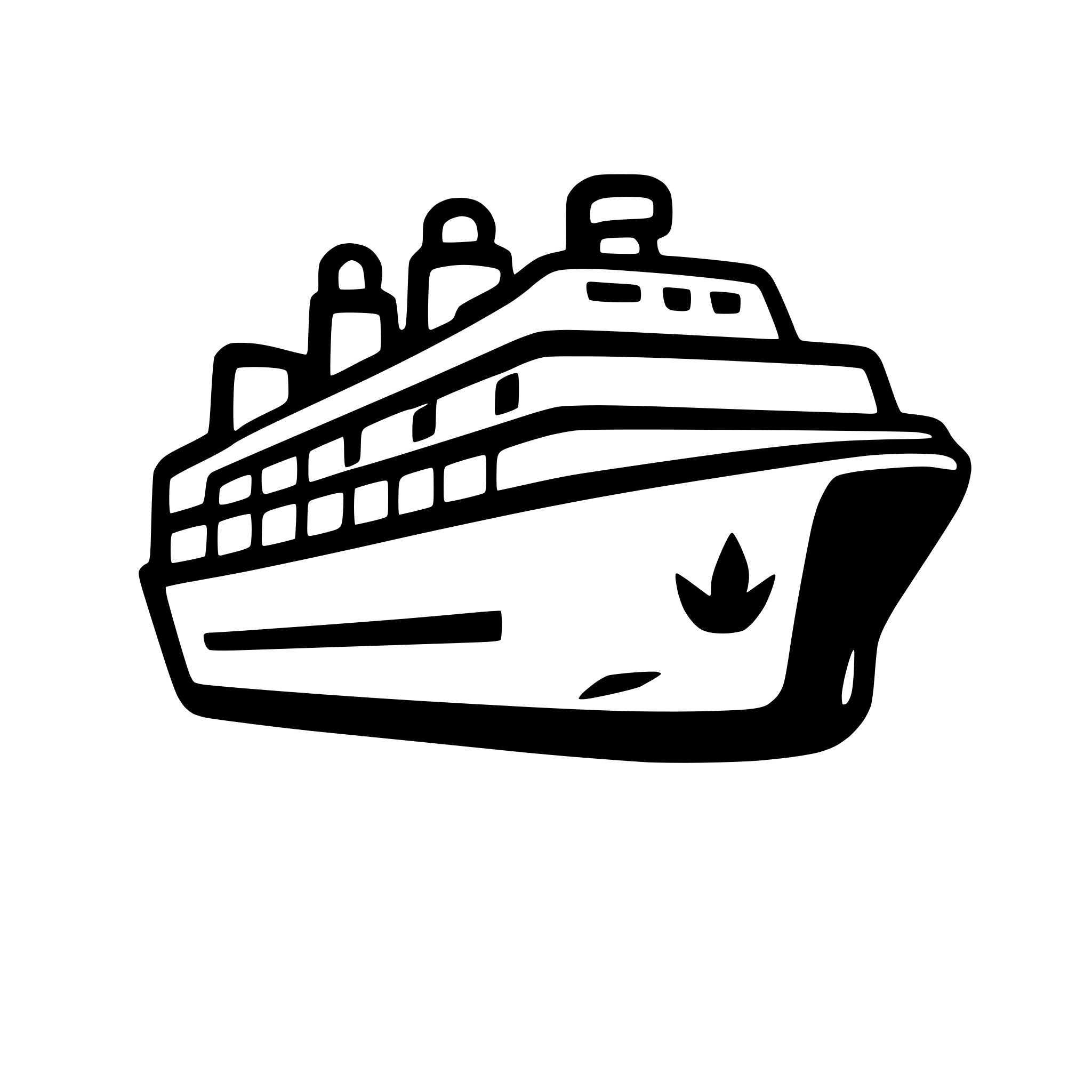 AI-generated SVG of 'cruise ship'