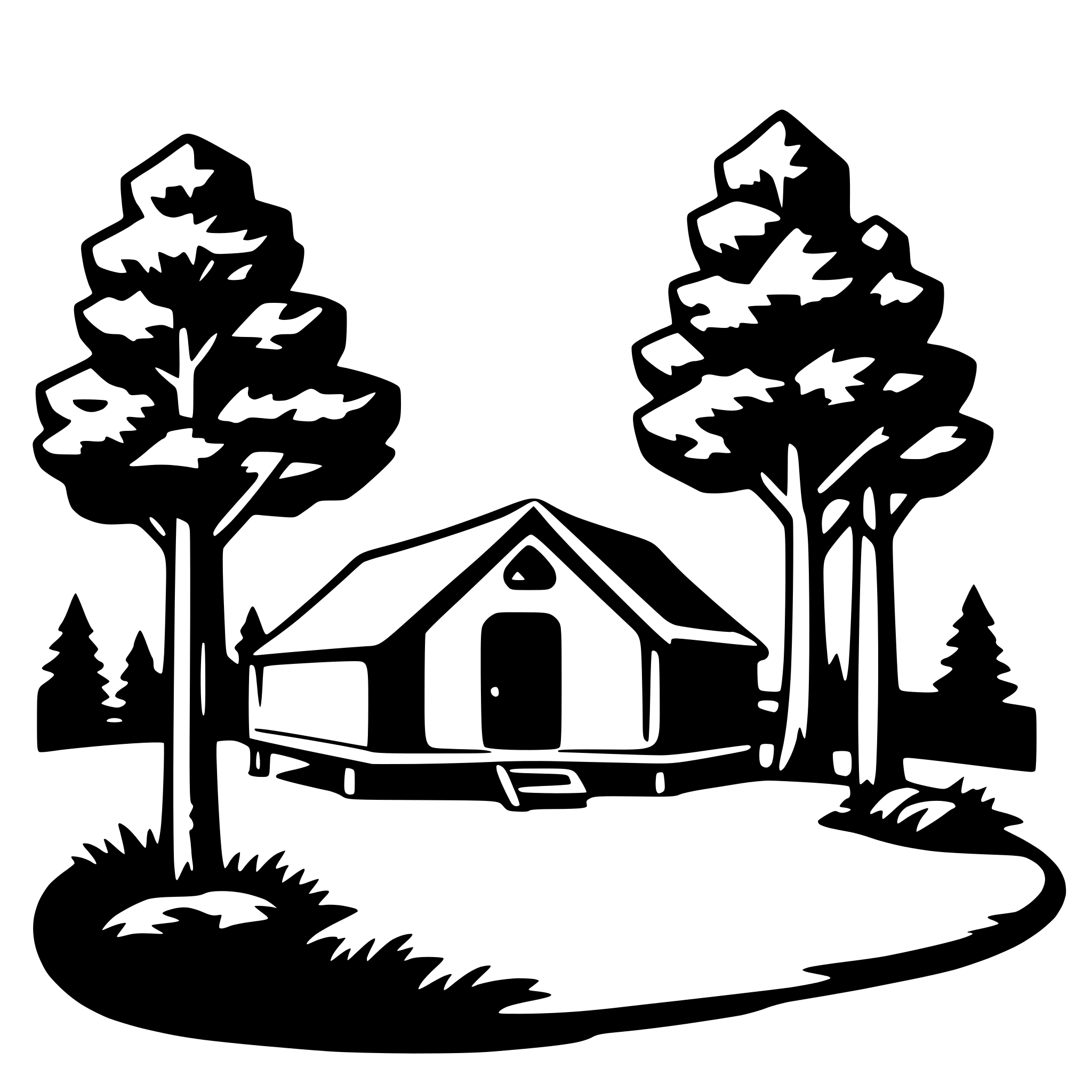 AI-generated SVG of 'campground'