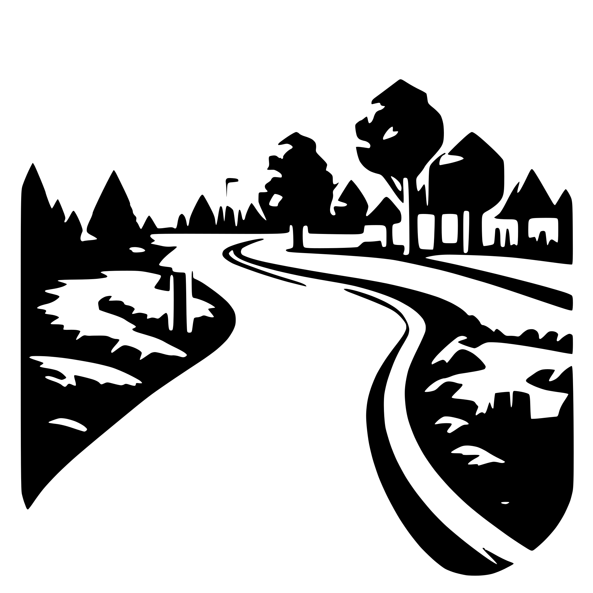 AI-generated SVG of a road building