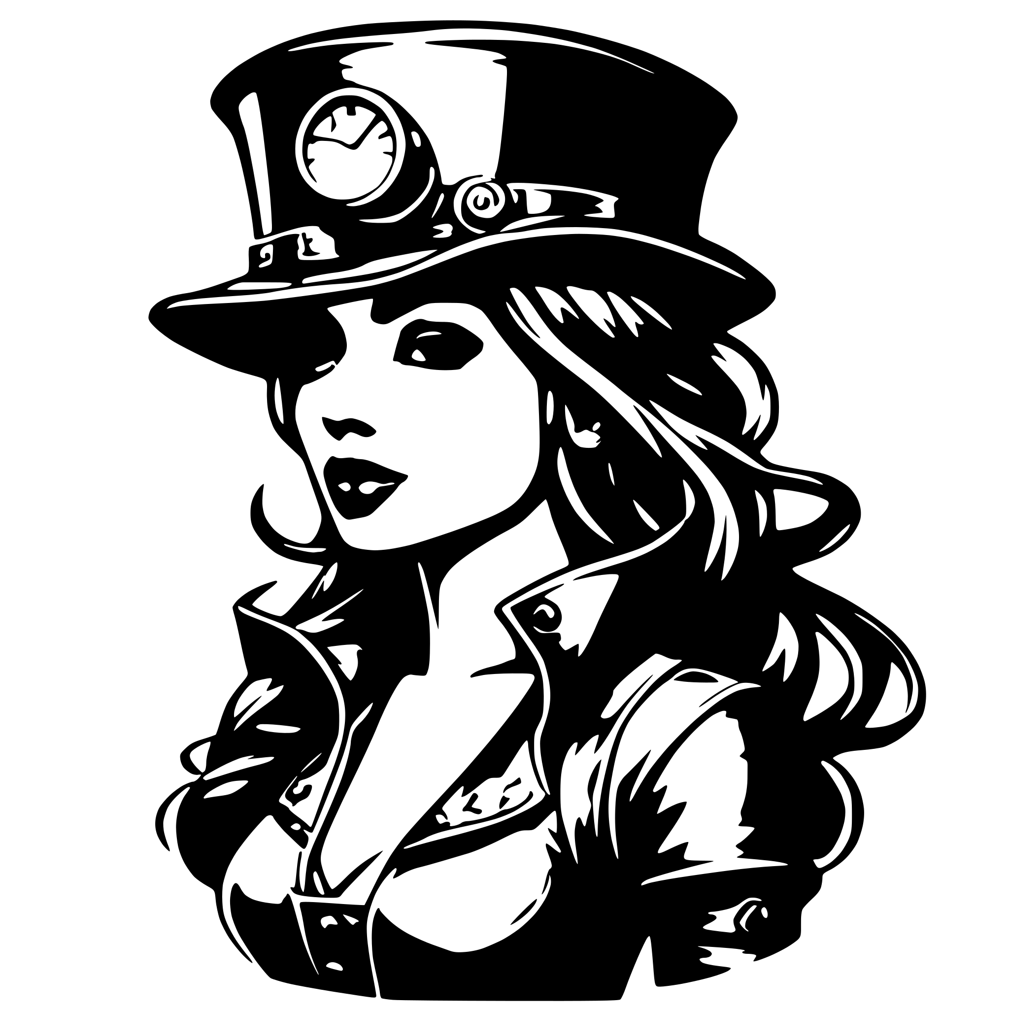 AI-generated SVG of 'erotic drawing in steampunk style'