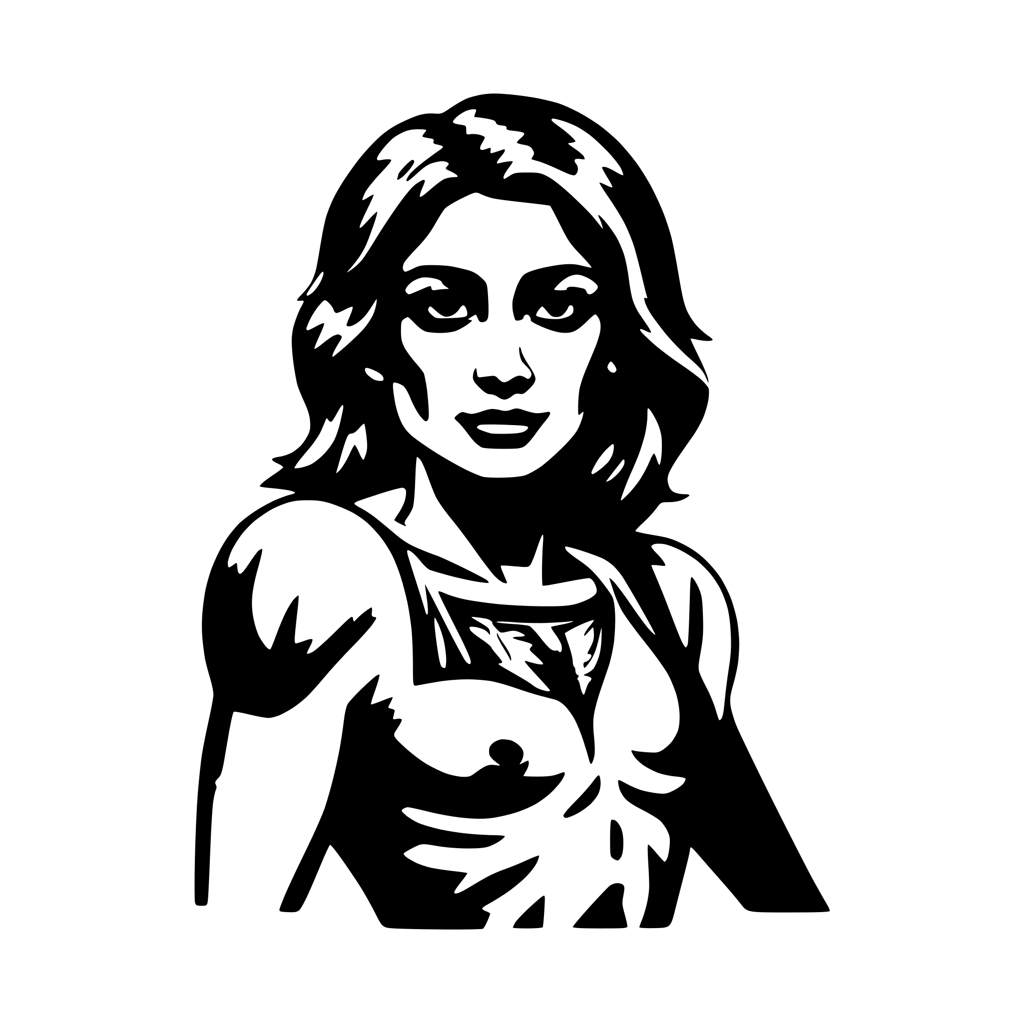 AI-generated SVG of a bodynuilding