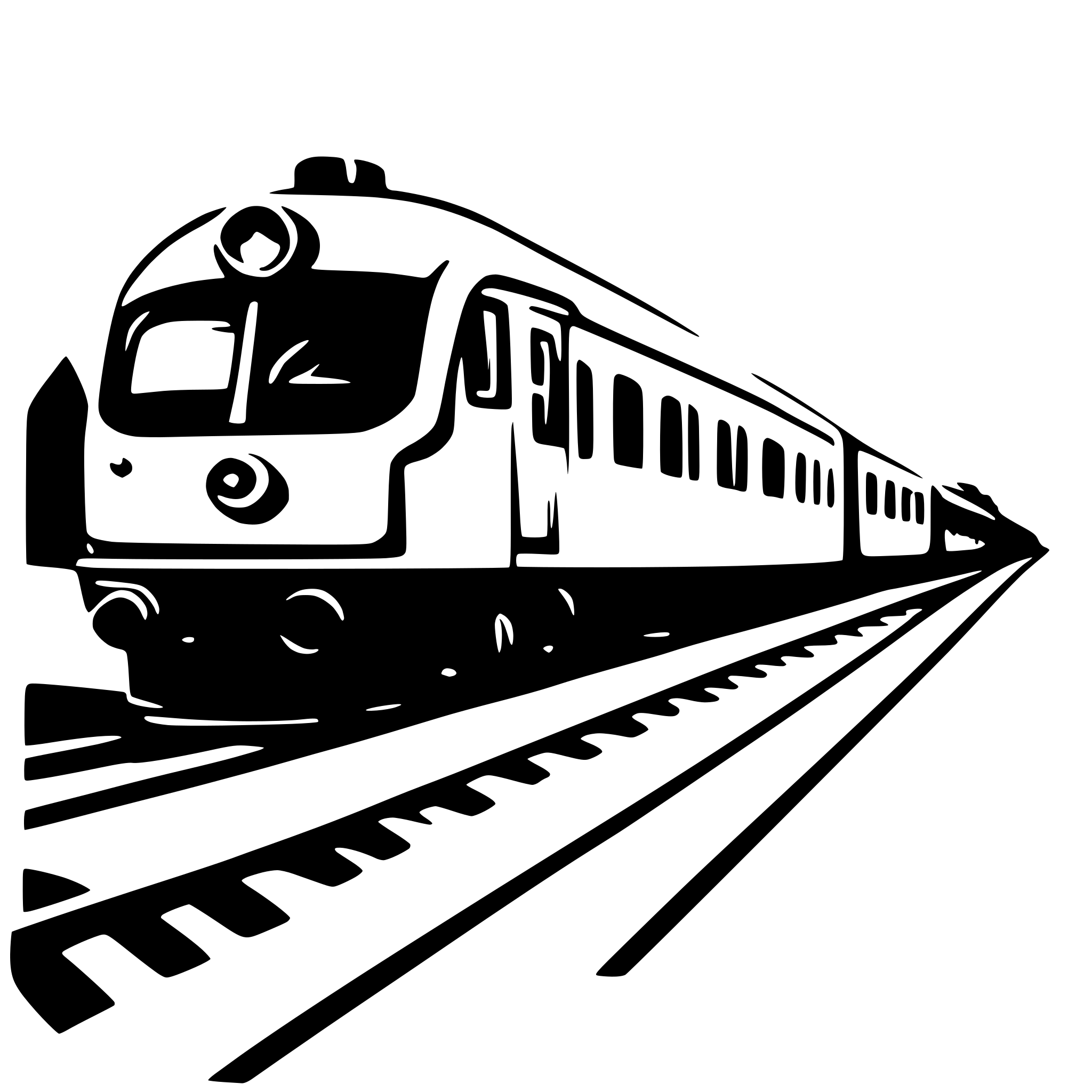 AI-generated SVG of a train