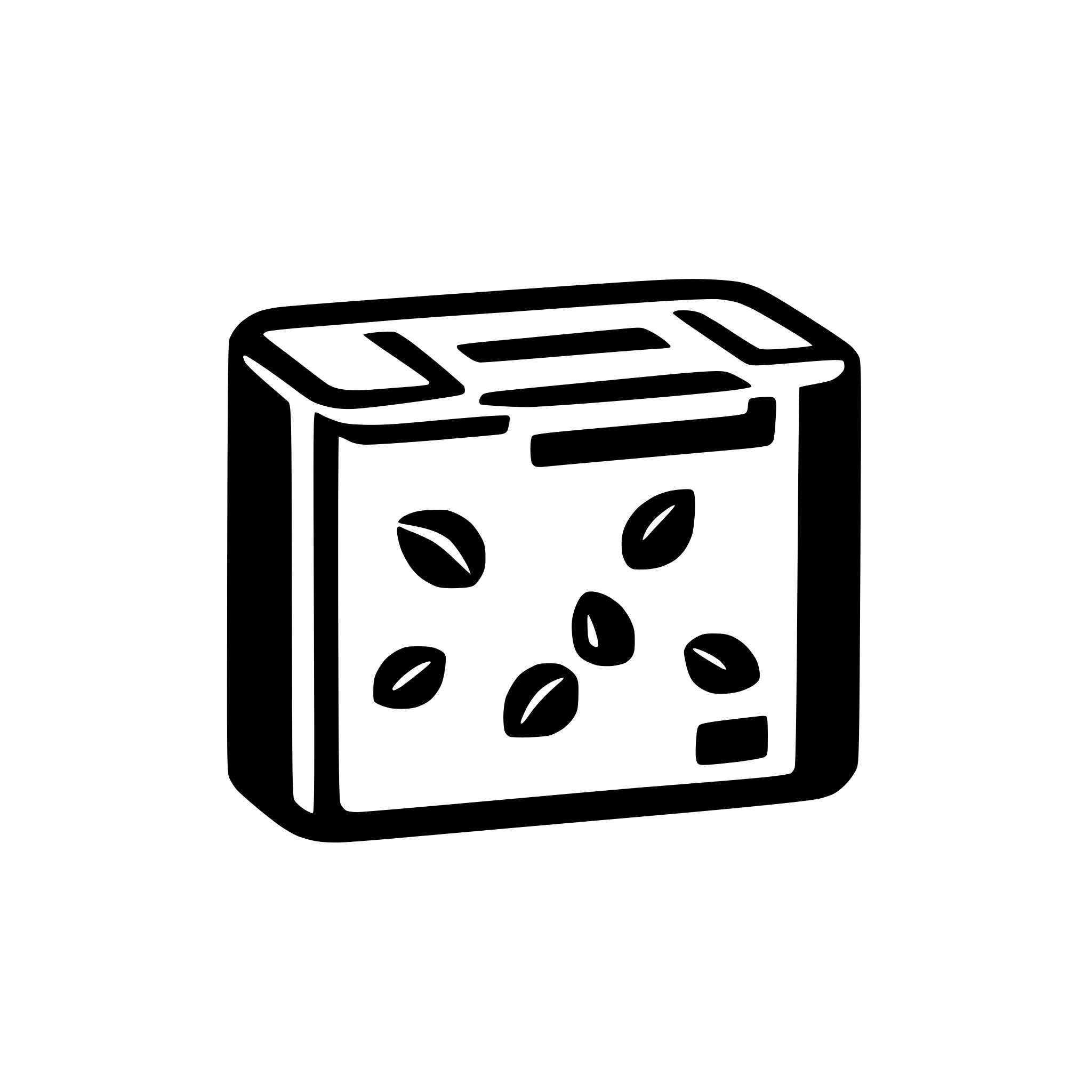 AI-generated SVG of a parcel terminal icon with cells