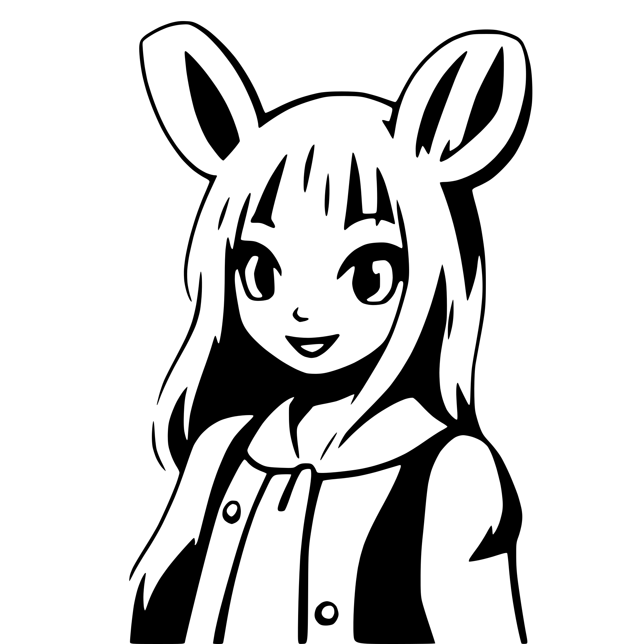 AI-generated SVG of 'fox and rabbit friends'