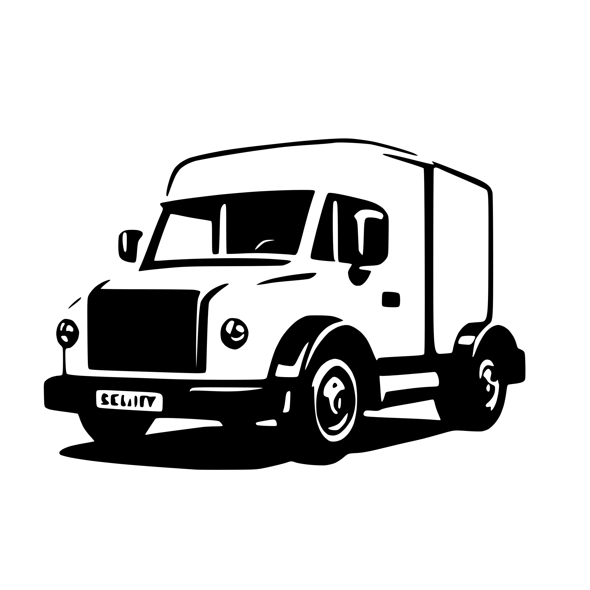 AI-generated SVG of a security vehicle HGV