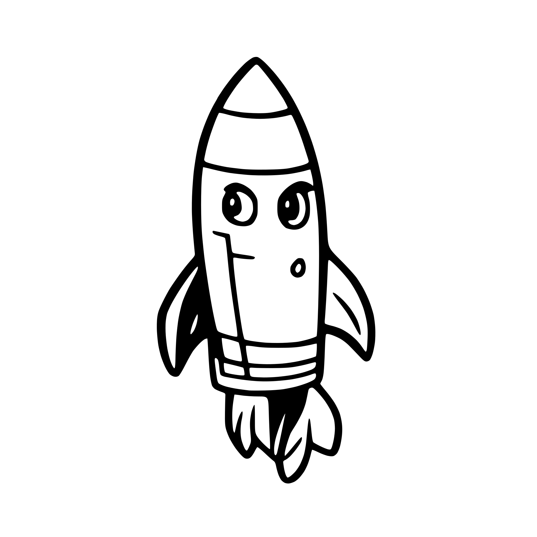 AI-generated SVG of a Rocket