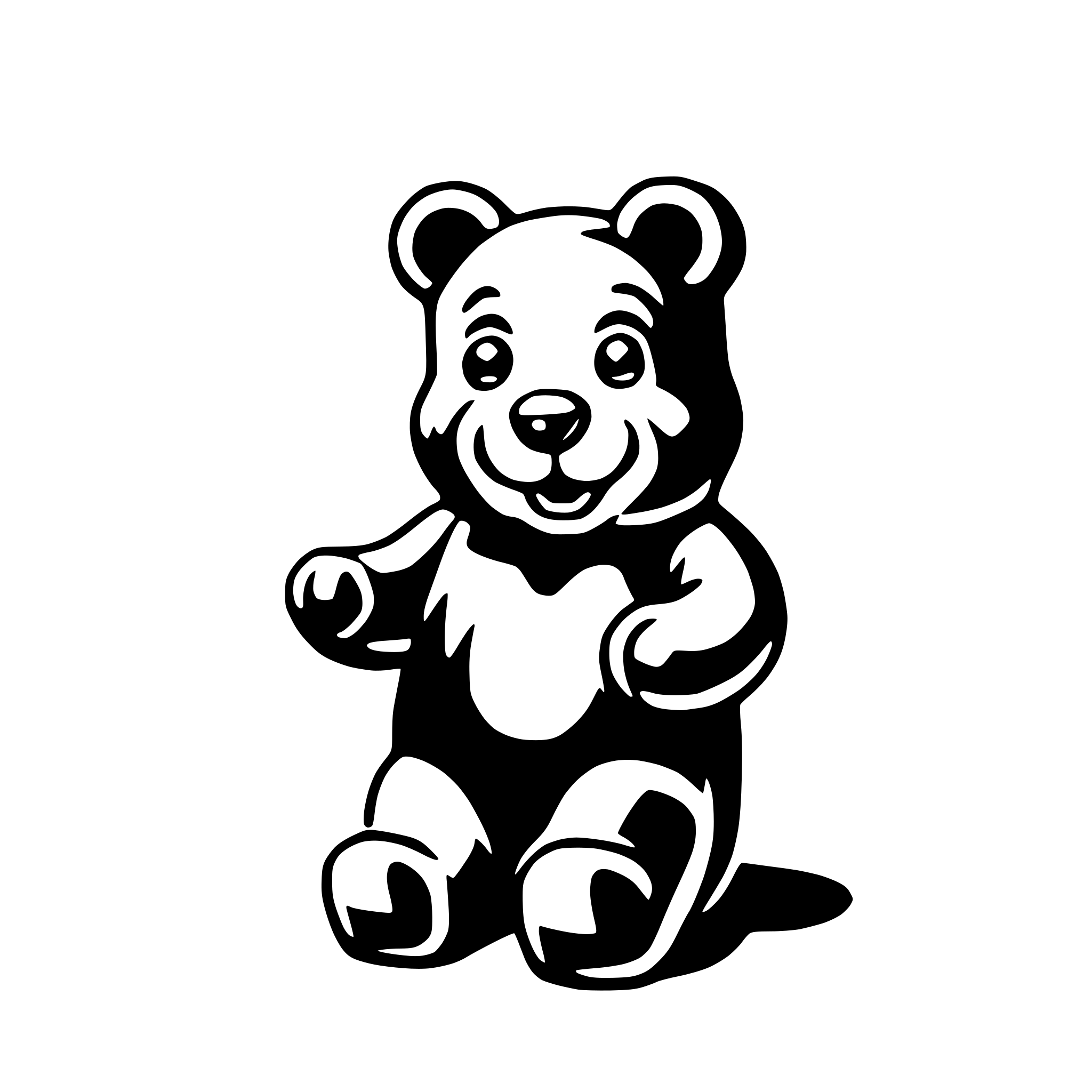 AI-generated SVG of a gummy bears