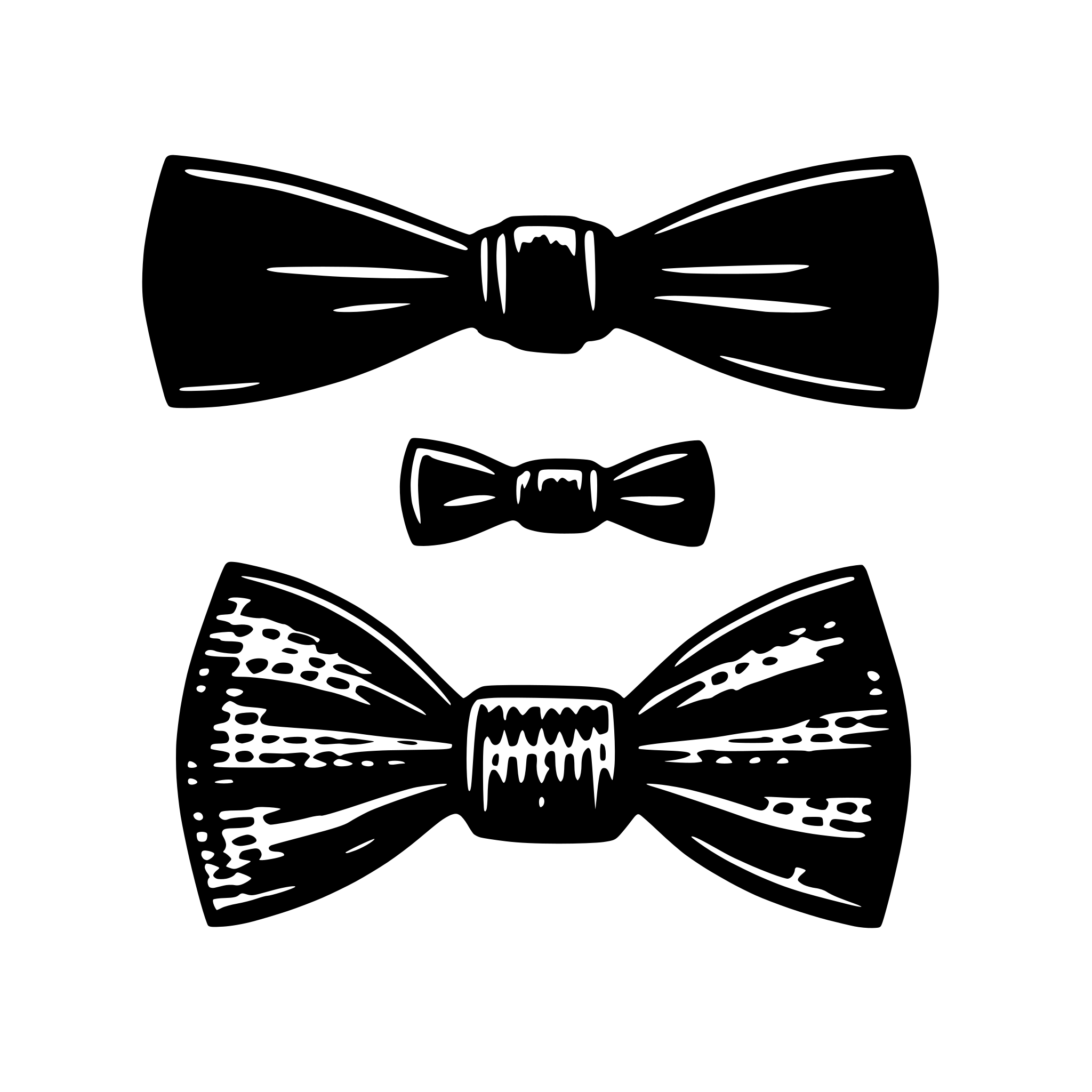 AI-generated SVG of a bow tie for tatoo