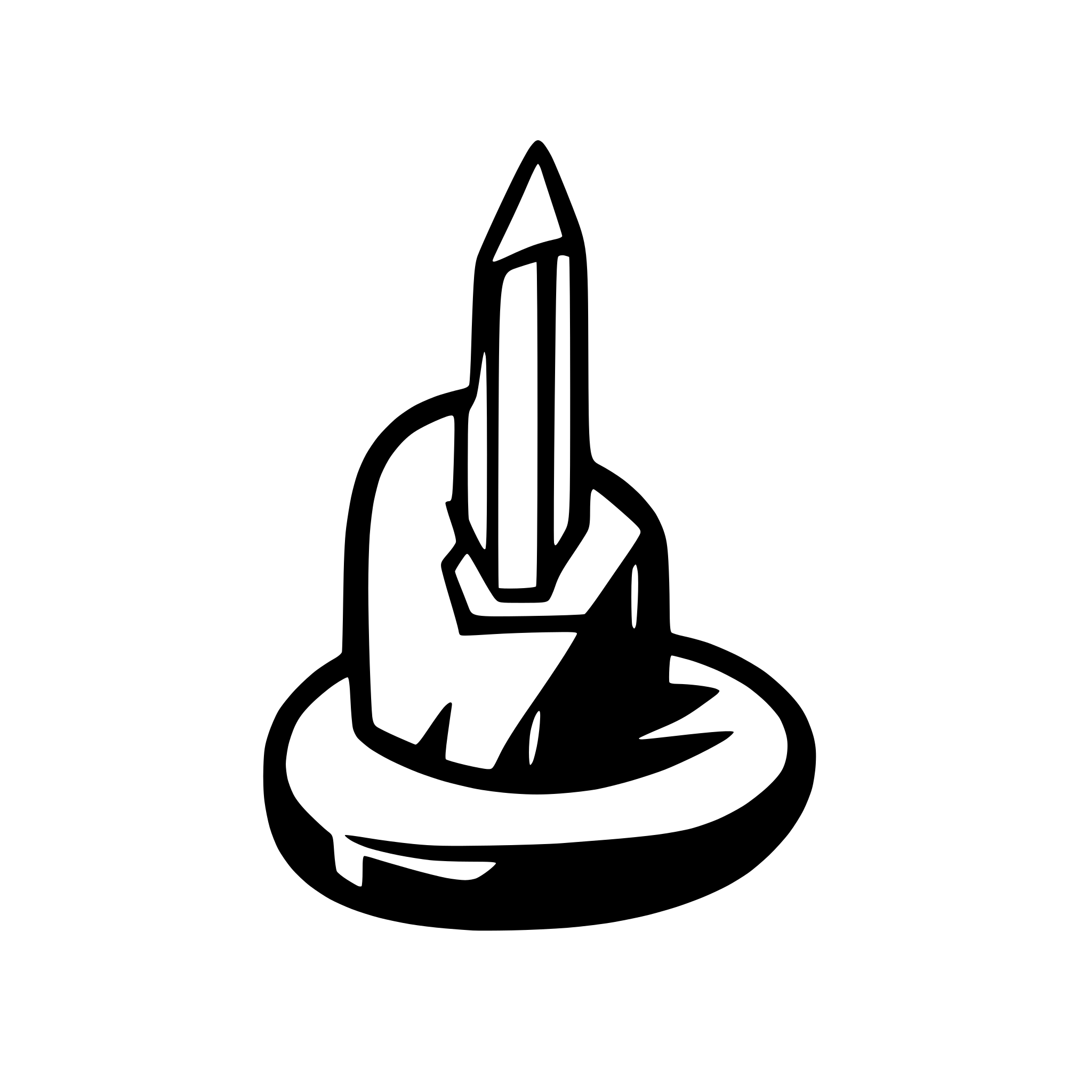 AI-generated SVG of a Pencil writing on a rock