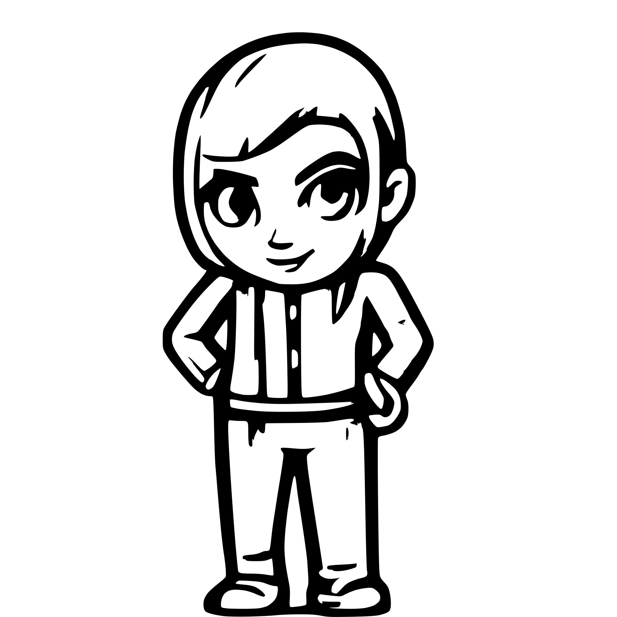 AI-generated SVG of a A developer facing me ...with body upto stomach back outlined..cartoon character...simple