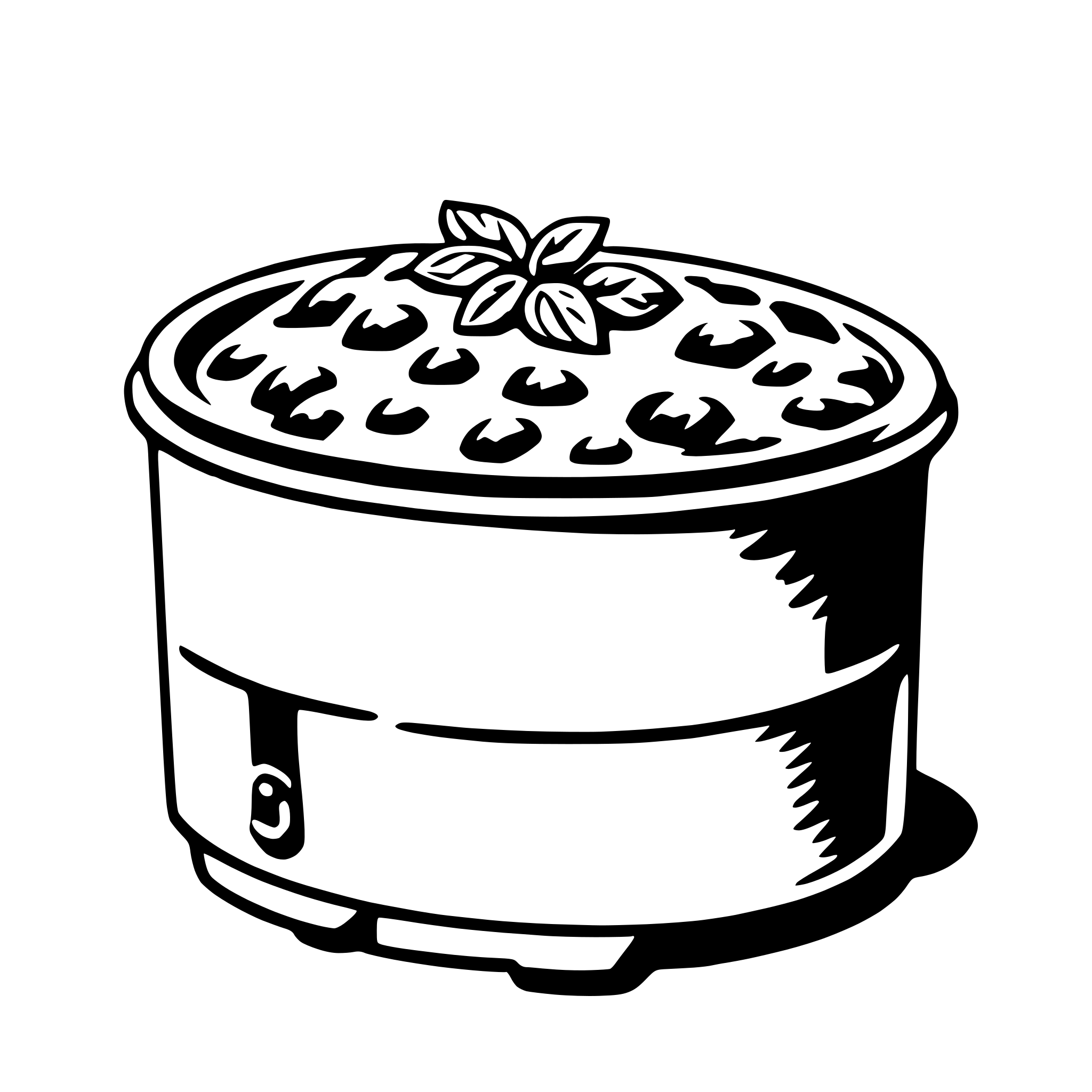 AI-generated SVG of a casserole