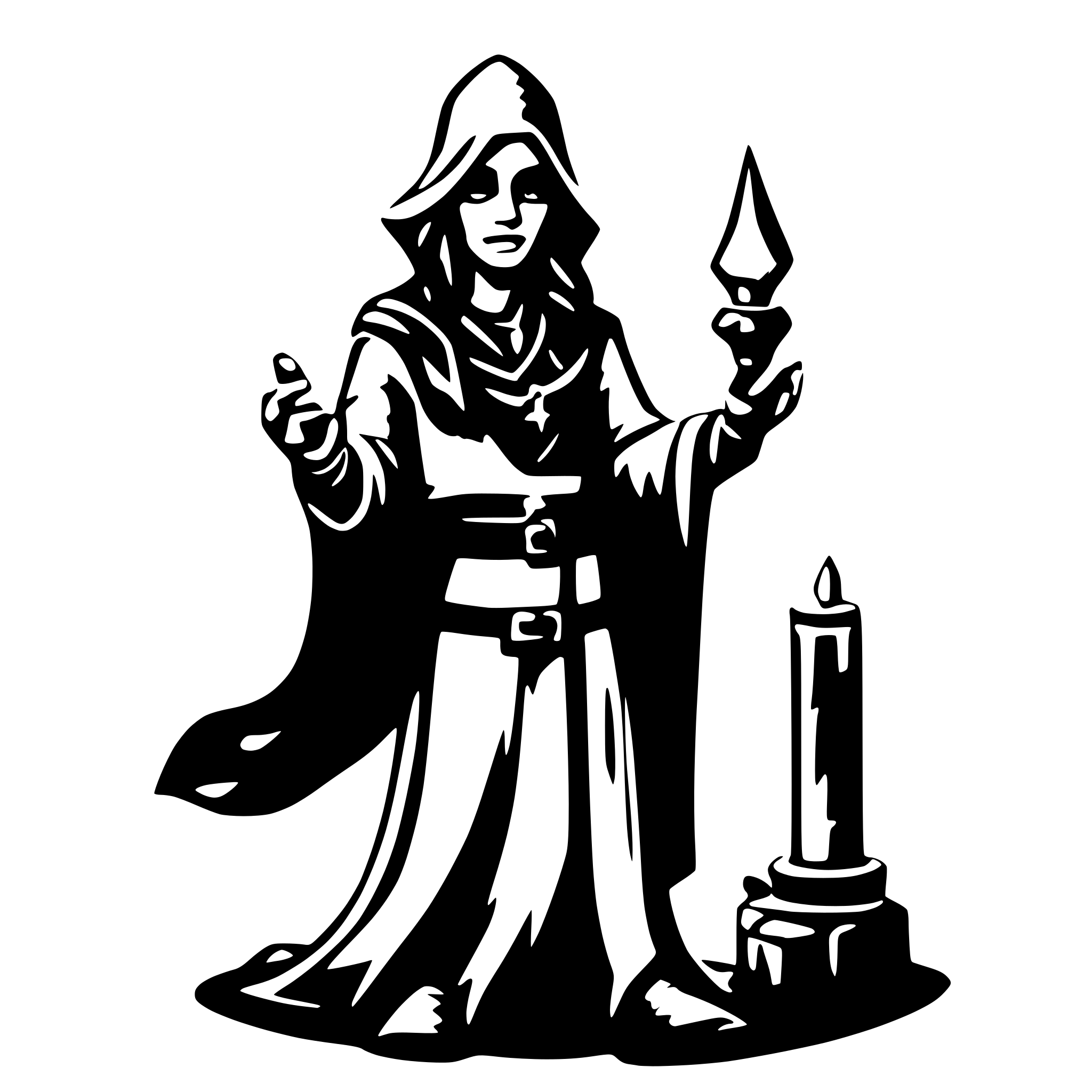 AI-generated SVG of 'sorceror'