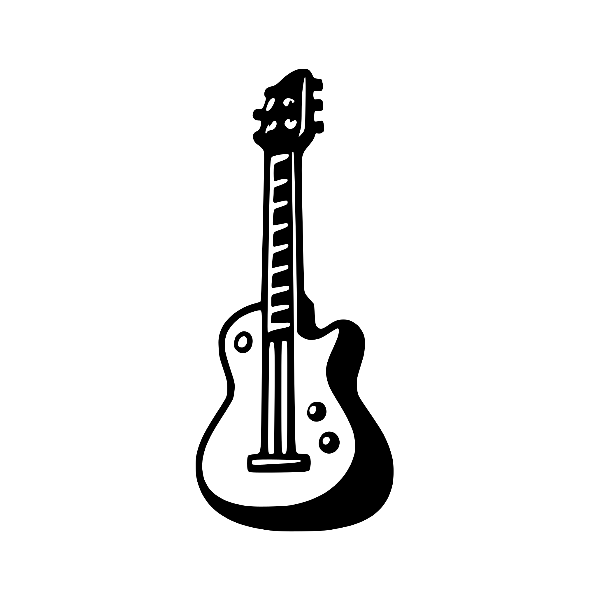 AI-generated SVG of a guitar with amplifier