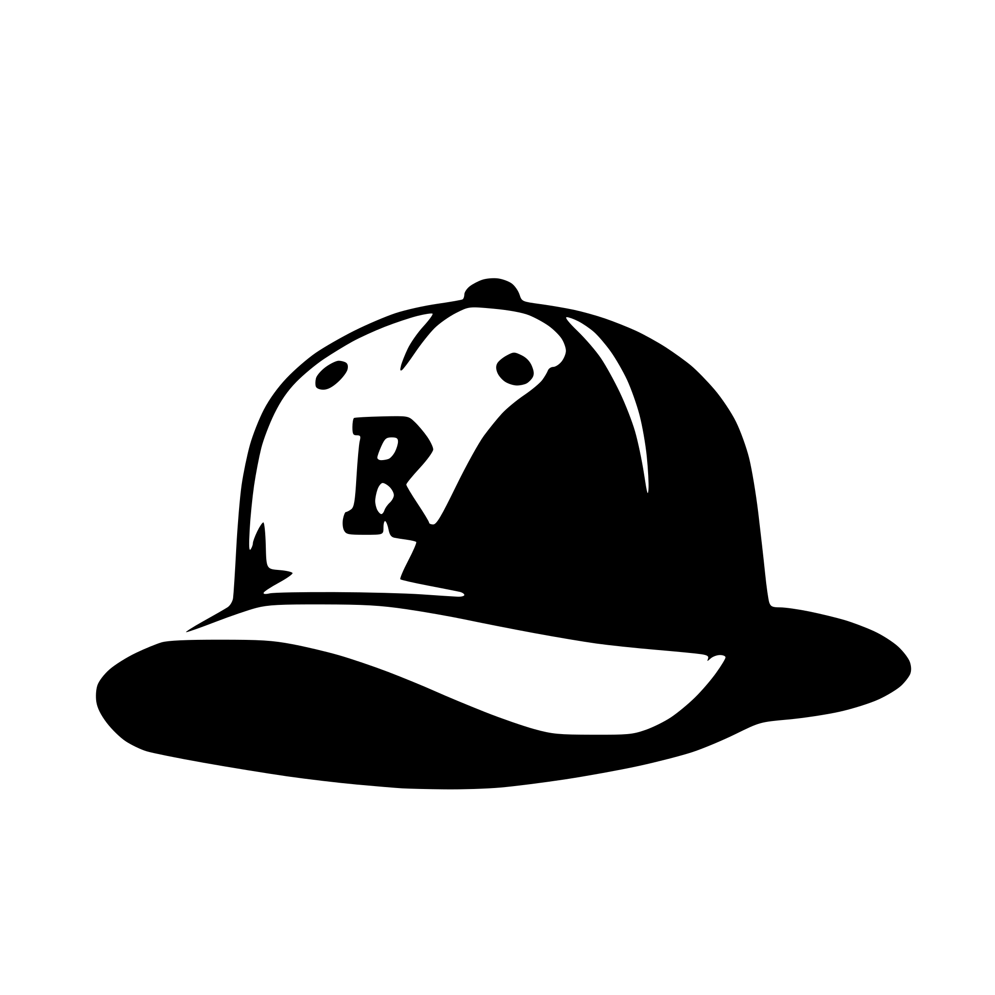 AI-generated SVG of 'baseball hat'