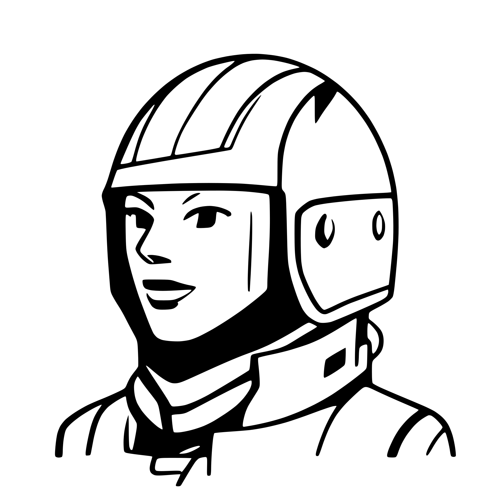 AI-generated SVG of 'A military helmet'