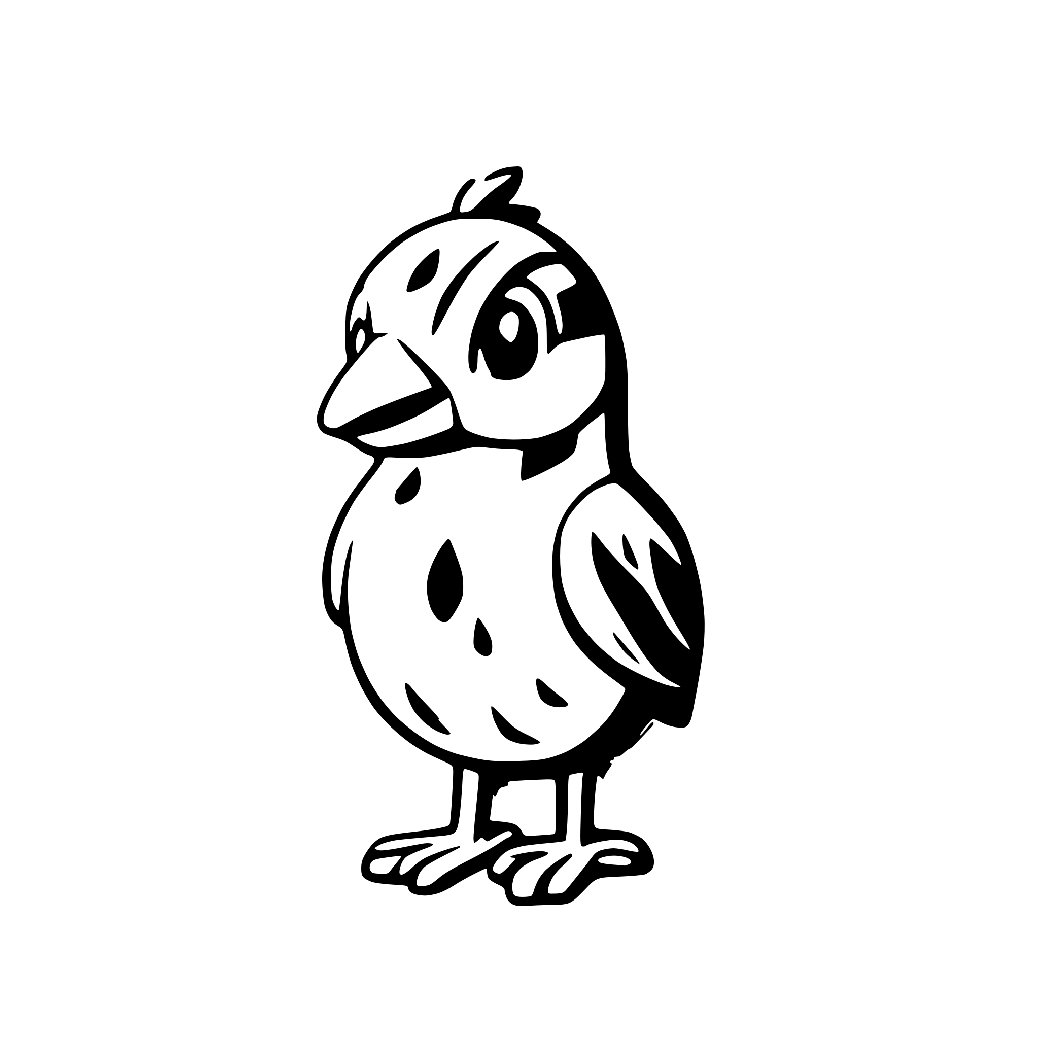 AI-generated SVG of 'quail'
