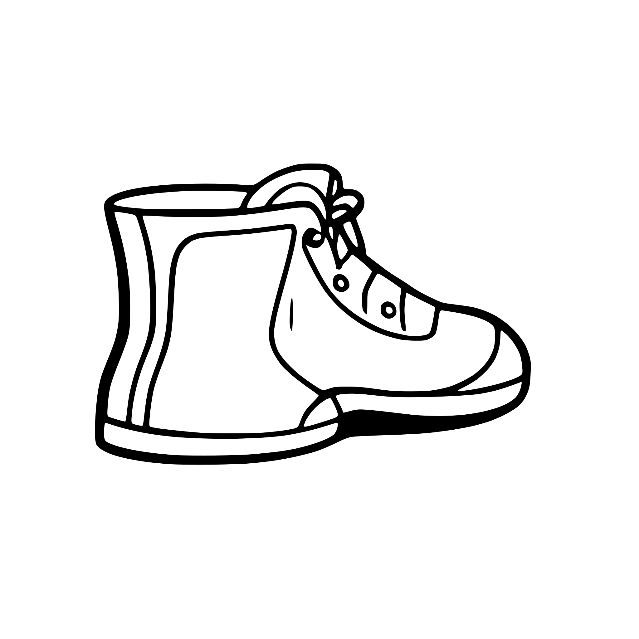 AI-generated SVG of a medieval shoes